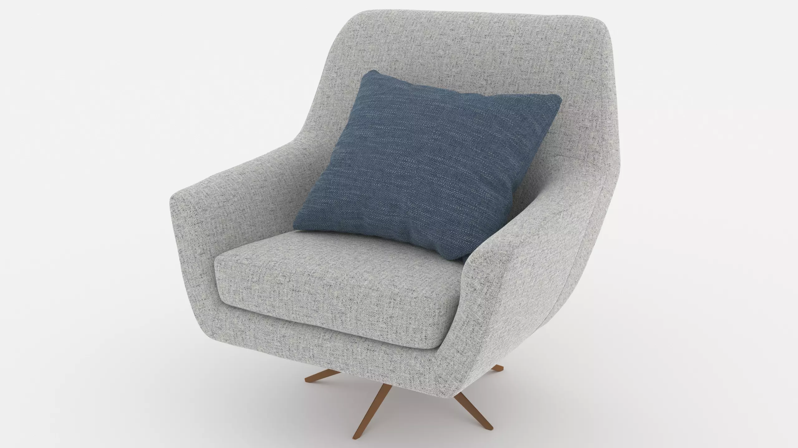 Comfortable Chair with a Pillow - 3ds Max 3D model_0