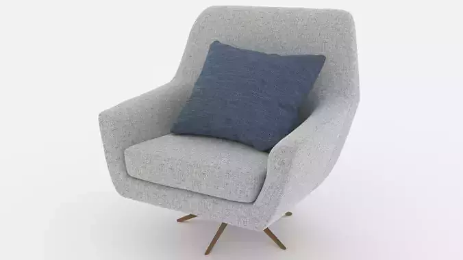 Comfortable Chair with a Pillow - 3ds Max