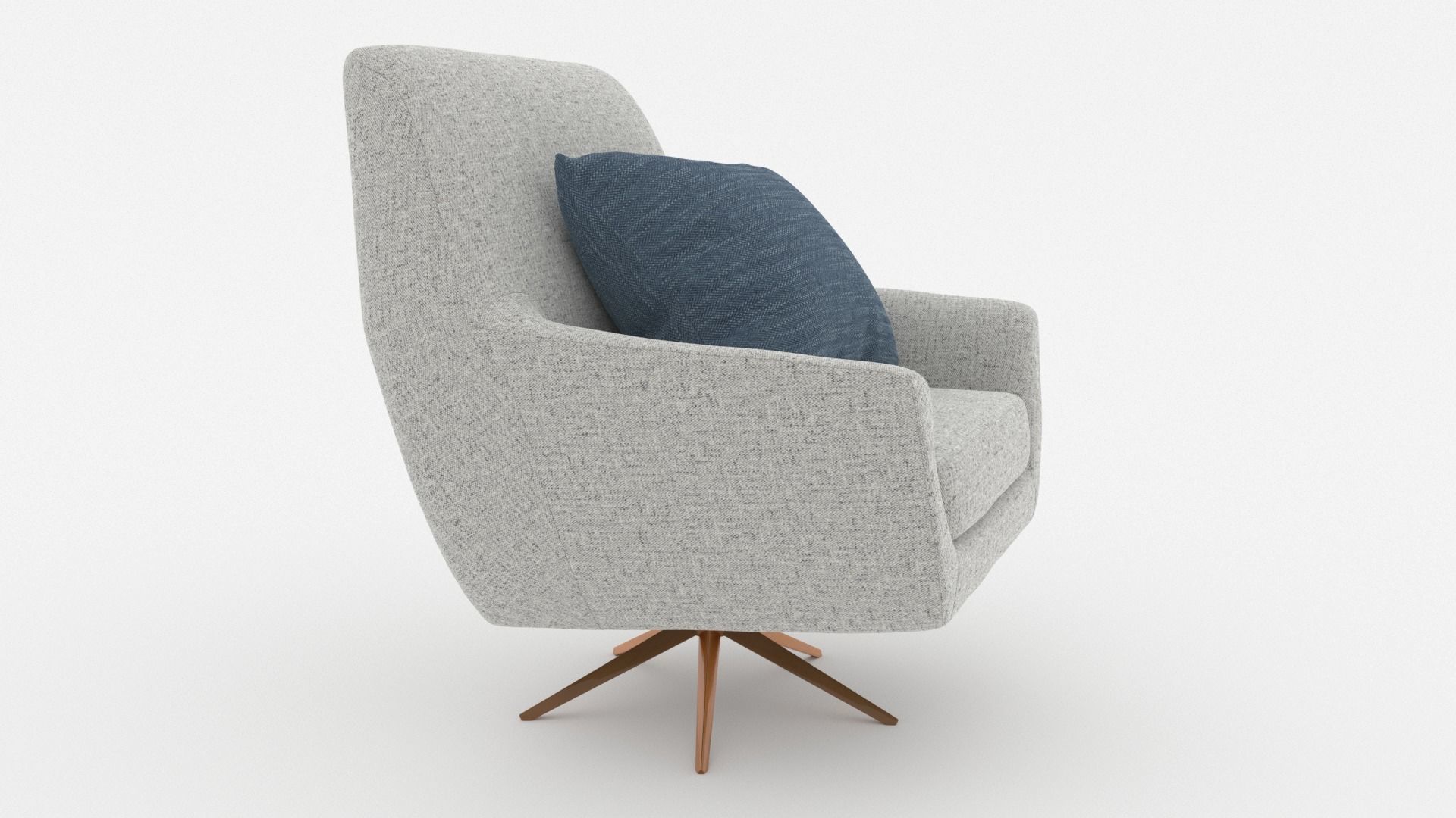 Comfortable Chair with a Pillow - 3ds Max 3D model_38