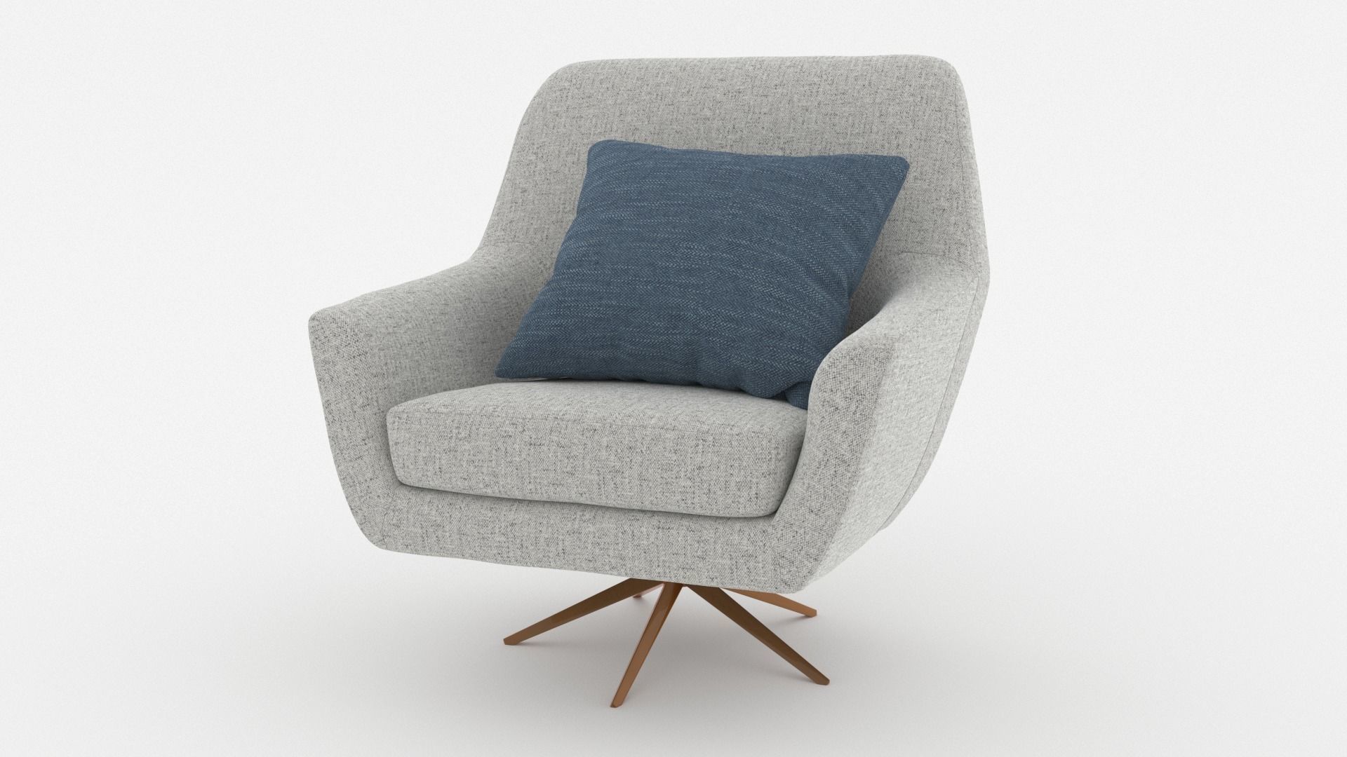 Comfortable Chair with a Pillow - 3ds Max 3D model_11