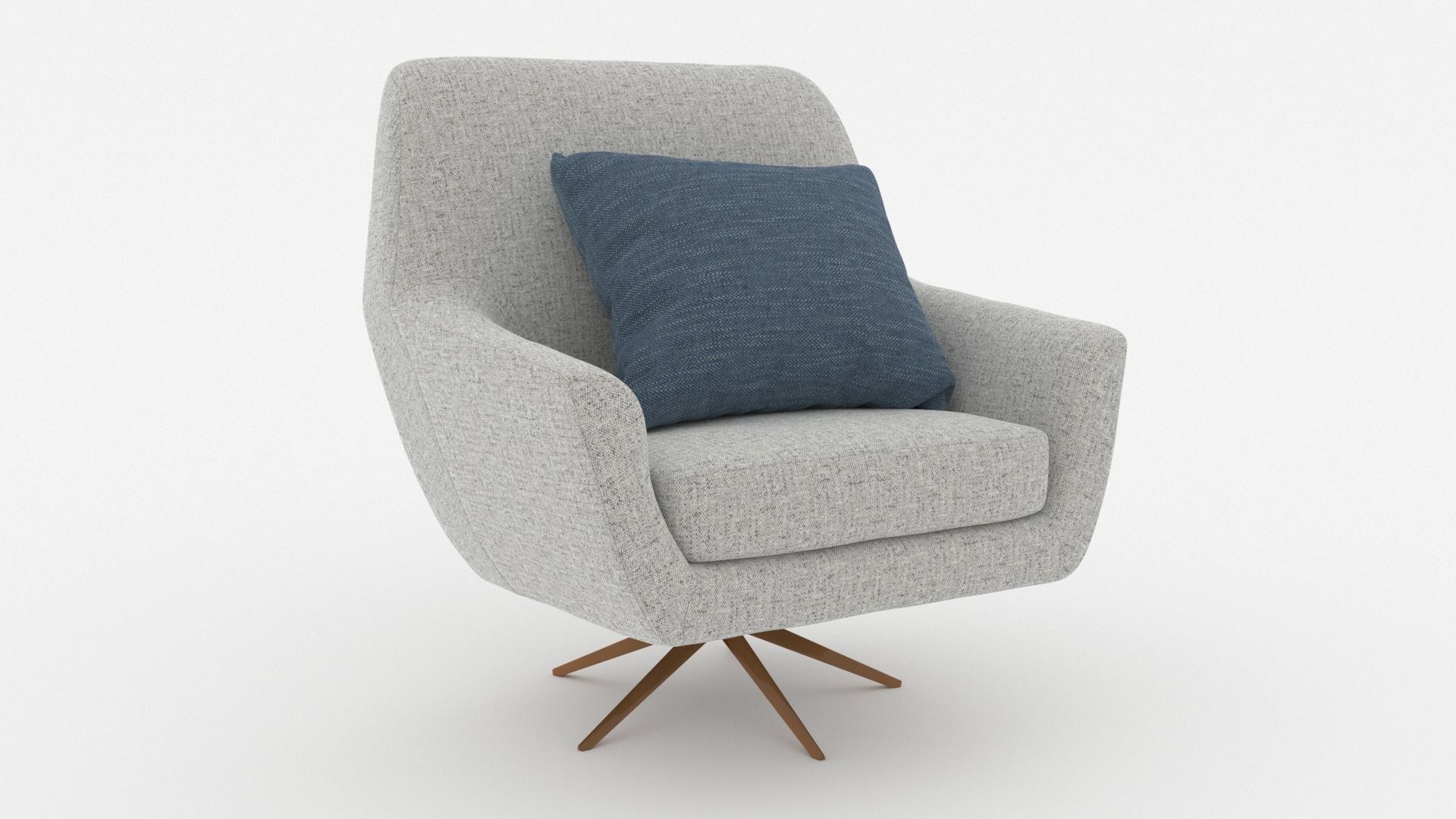 Comfortable Chair with a Pillow - 3ds Max 3D model_42