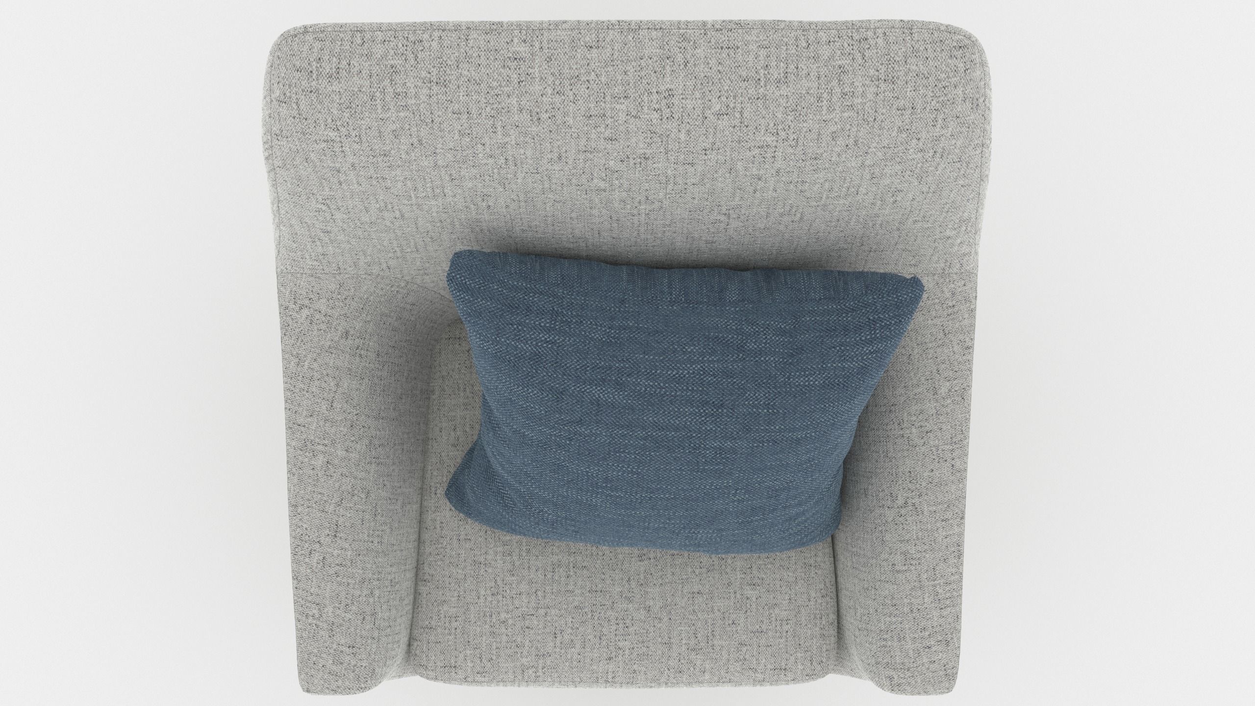 Comfortable Chair with a Pillow - 3ds Max 3D model_8