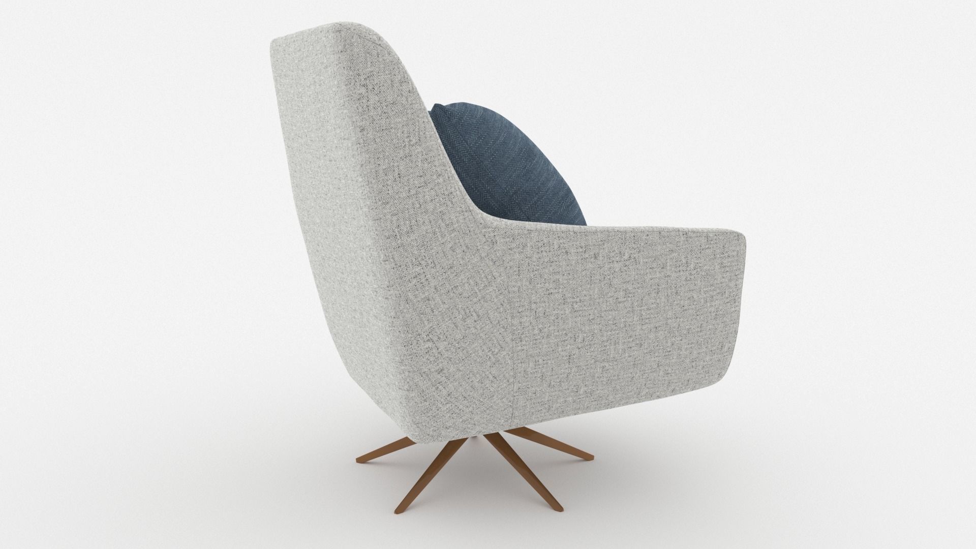 Comfortable Chair with a Pillow - 3ds Max 3D model_34