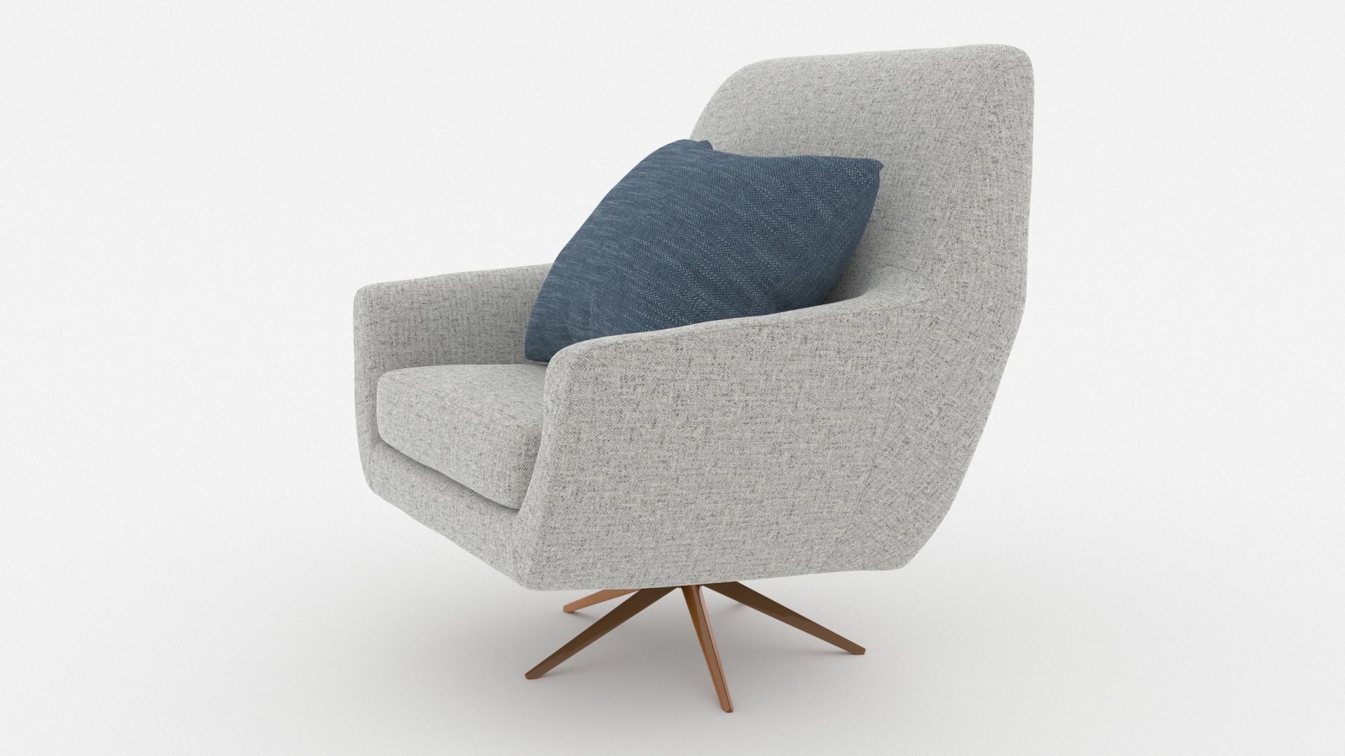 Comfortable Chair with a Pillow - 3ds Max 3D model_15
