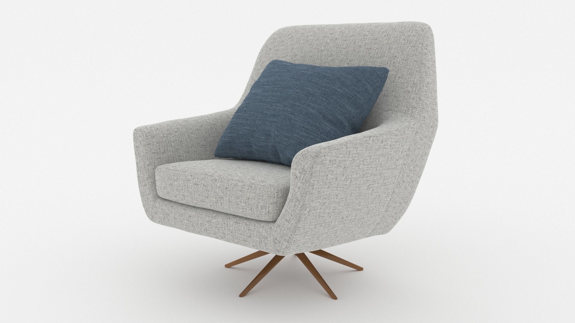 Comfortable Chair with a Pillow - 3ds Max 3D model_13
