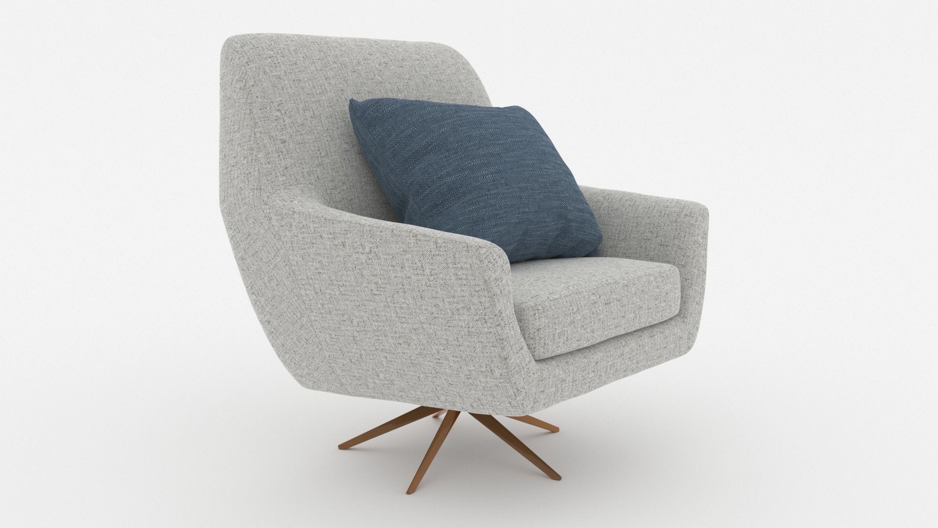 Comfortable Chair with a Pillow - 3ds Max 3D model_40