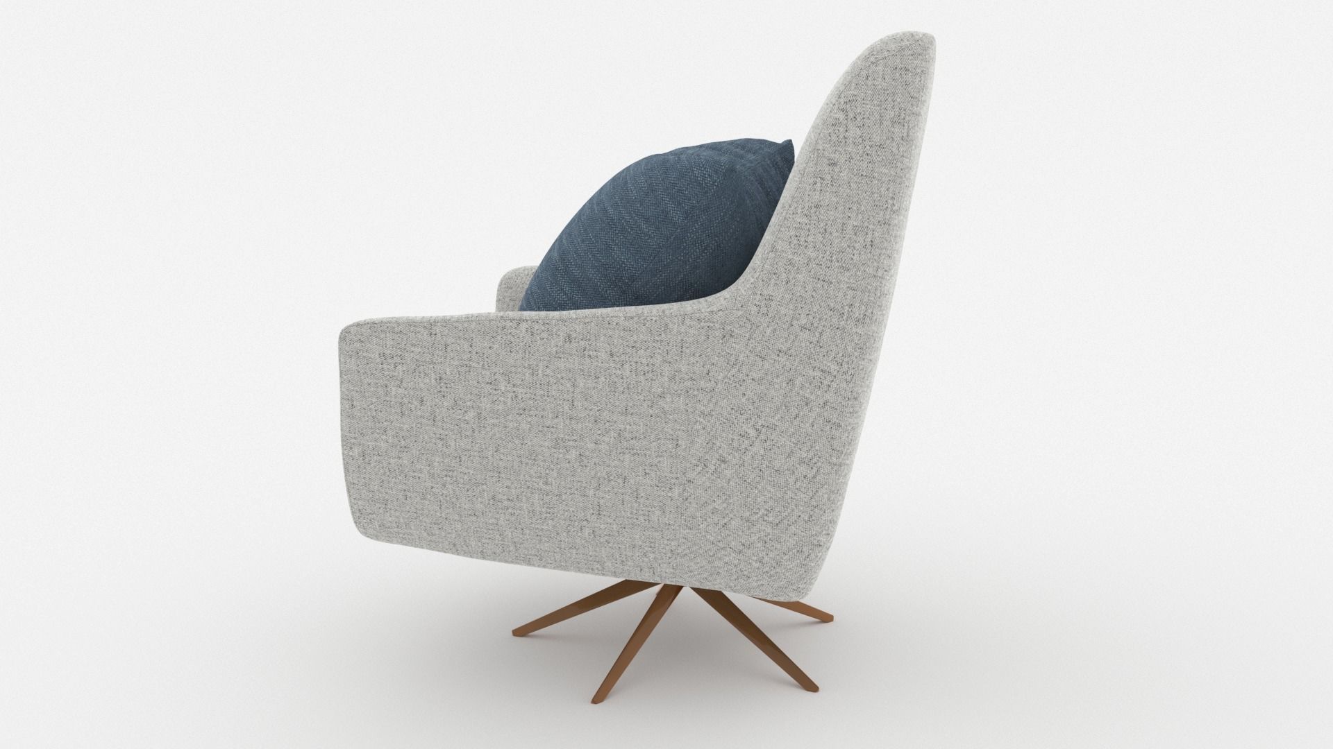 Comfortable Chair with a Pillow - 3ds Max 3D model_19