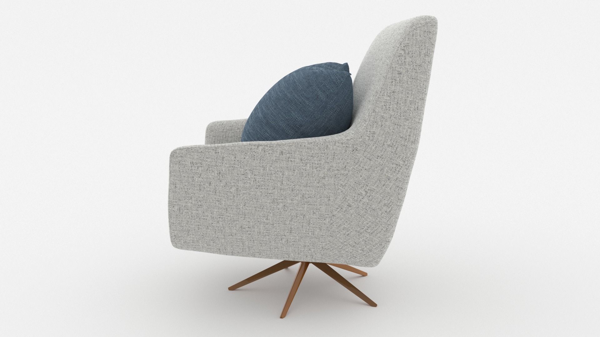 Comfortable Chair with a Pillow - 3ds Max 3D model_18
