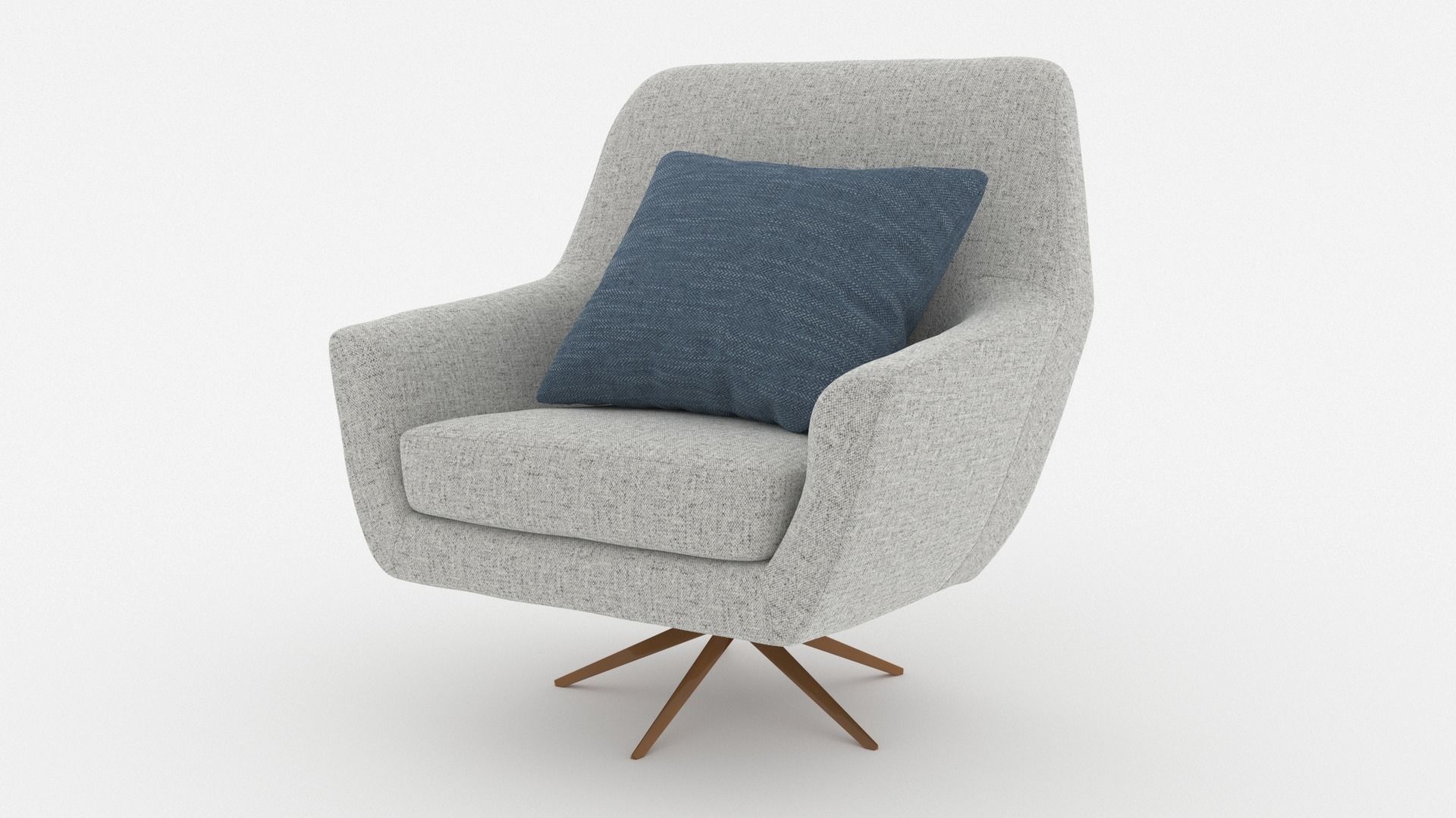 Comfortable Chair with a Pillow - 3ds Max 3D model_12
