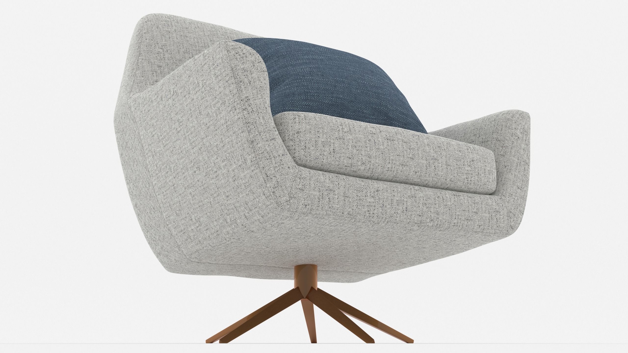 Comfortable Chair with a Pillow - 3ds Max 3D model_4