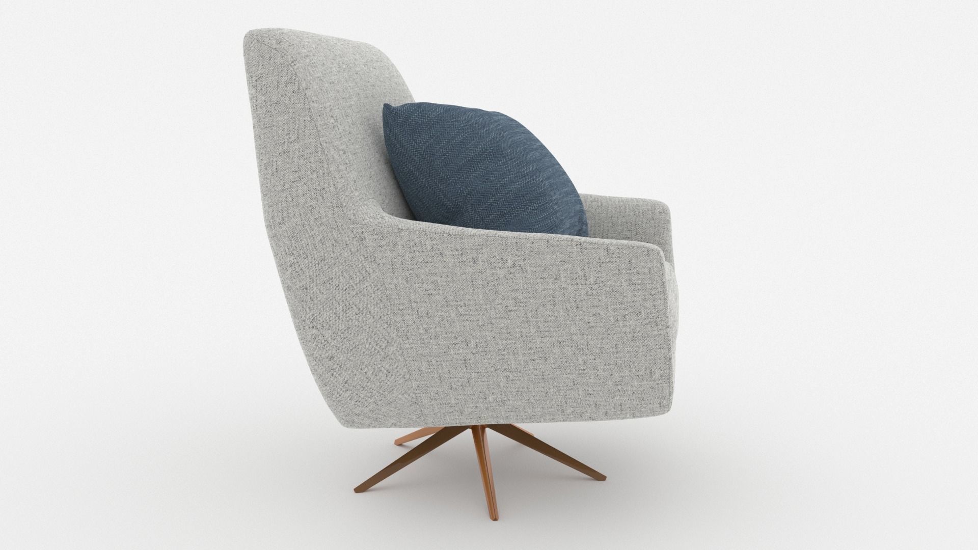Comfortable Chair with a Pillow - 3ds Max 3D model_37