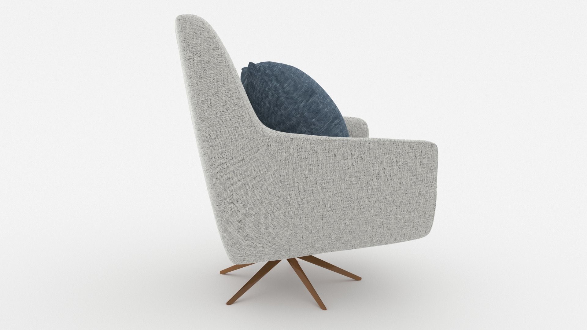 Comfortable Chair with a Pillow - 3ds Max 3D model_35