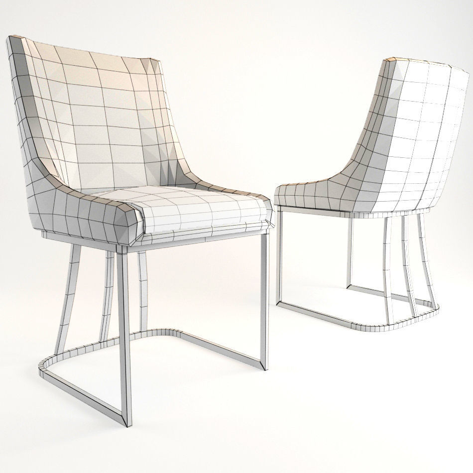 Modrest Itasca Dining Chair 3D model_1