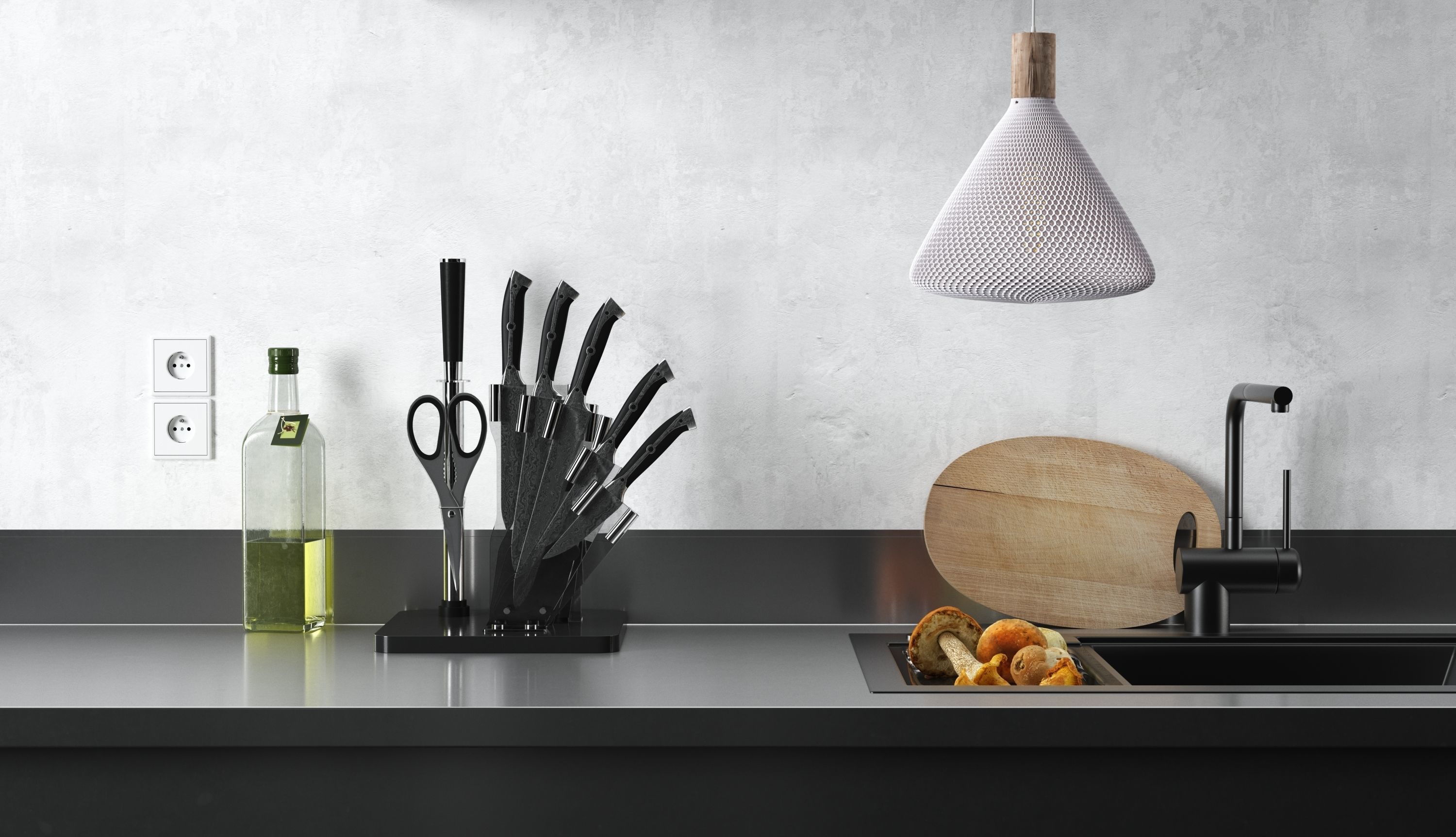 Flat Cube lampshade for table lamp or ceiling 3D print model_4