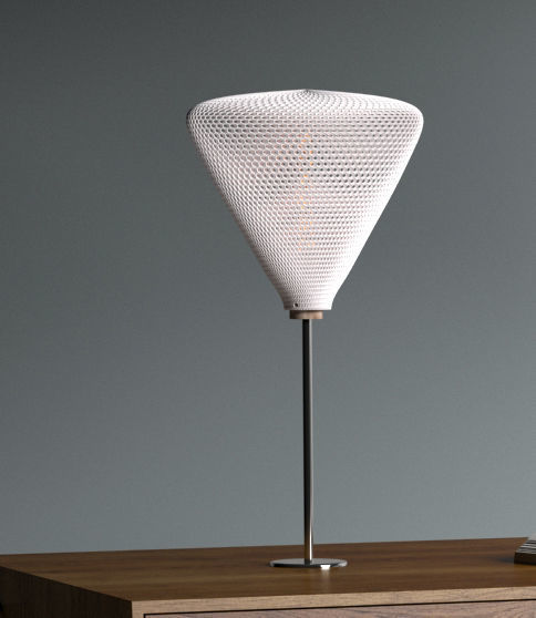 Flat Cube lampshade for table lamp or ceiling 3D print model_5