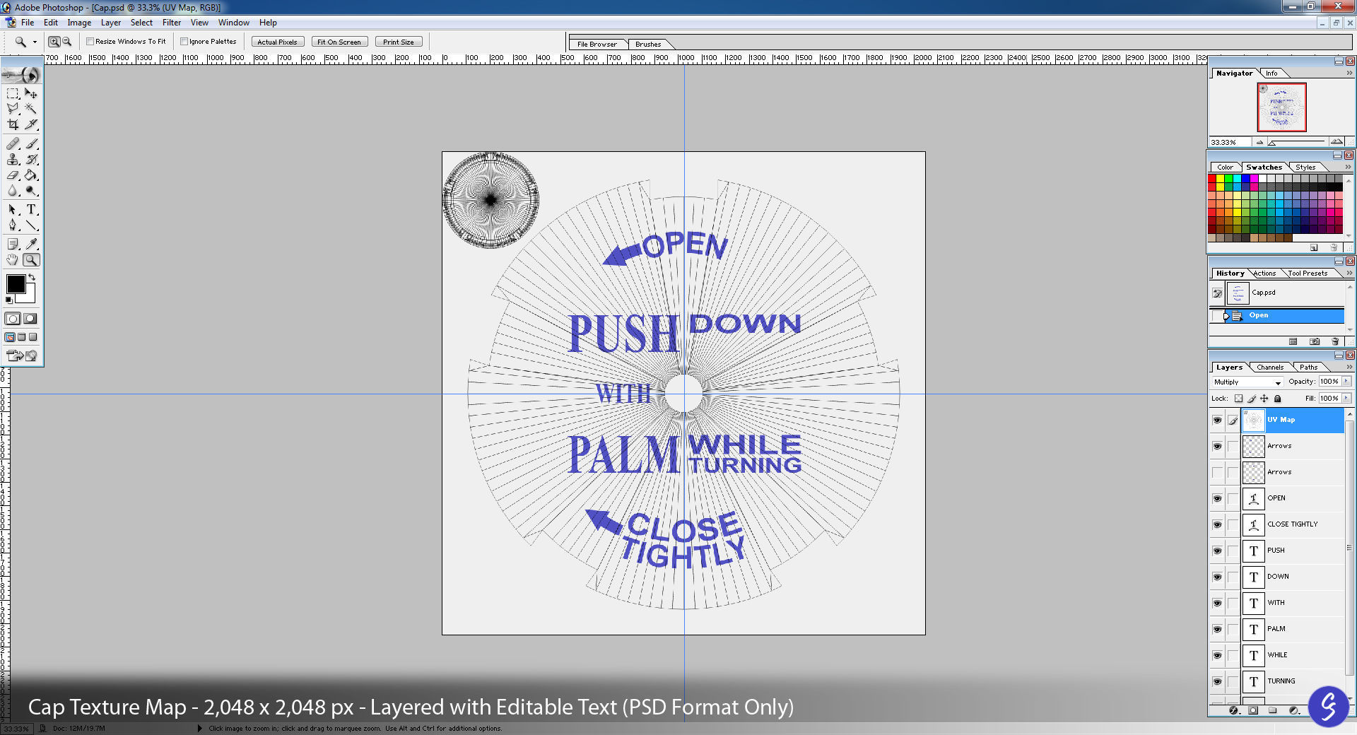 Prescription Pill Bottle with Editable Text 02 3D model_15