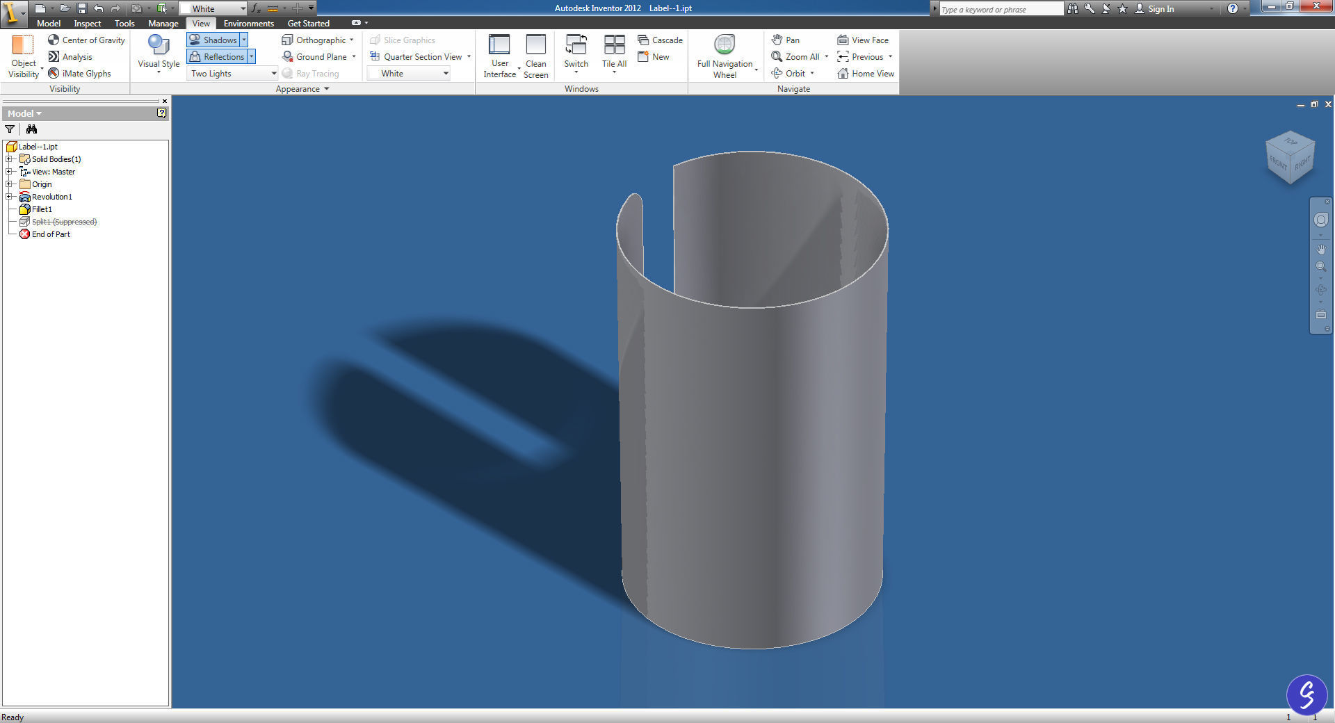 Prescription Pill Bottle with Editable Text 02 3D model_19