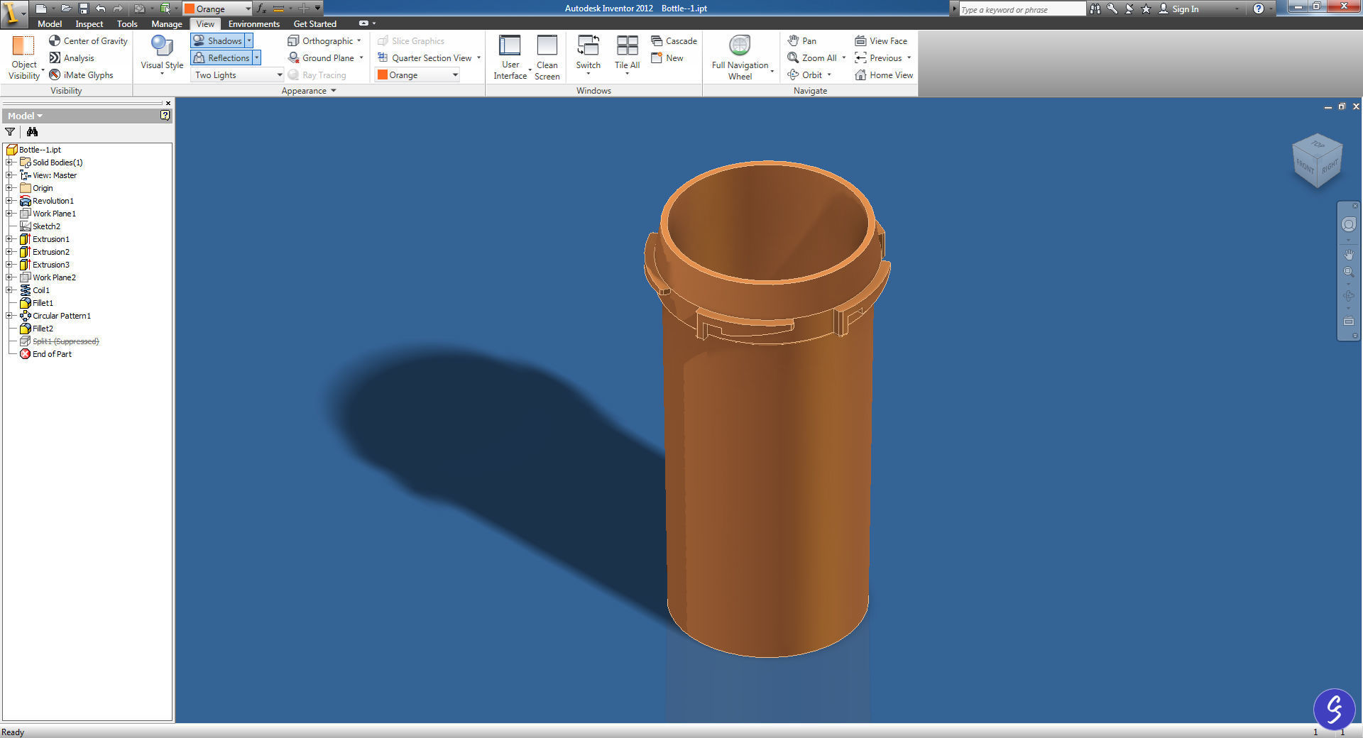 Prescription Pill Bottle with Editable Text 02 3D model_18