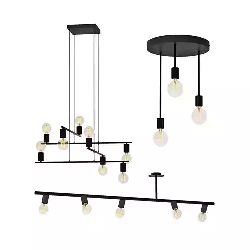 EGLO BLACK SET 1 3D model