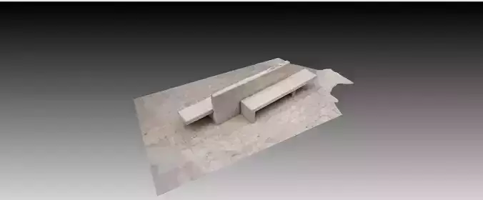 concrete bench