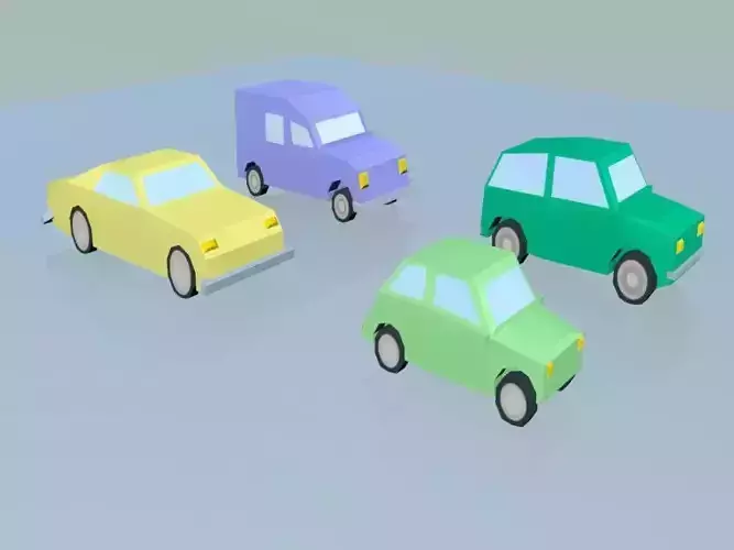 Low Poly Cars 4-1