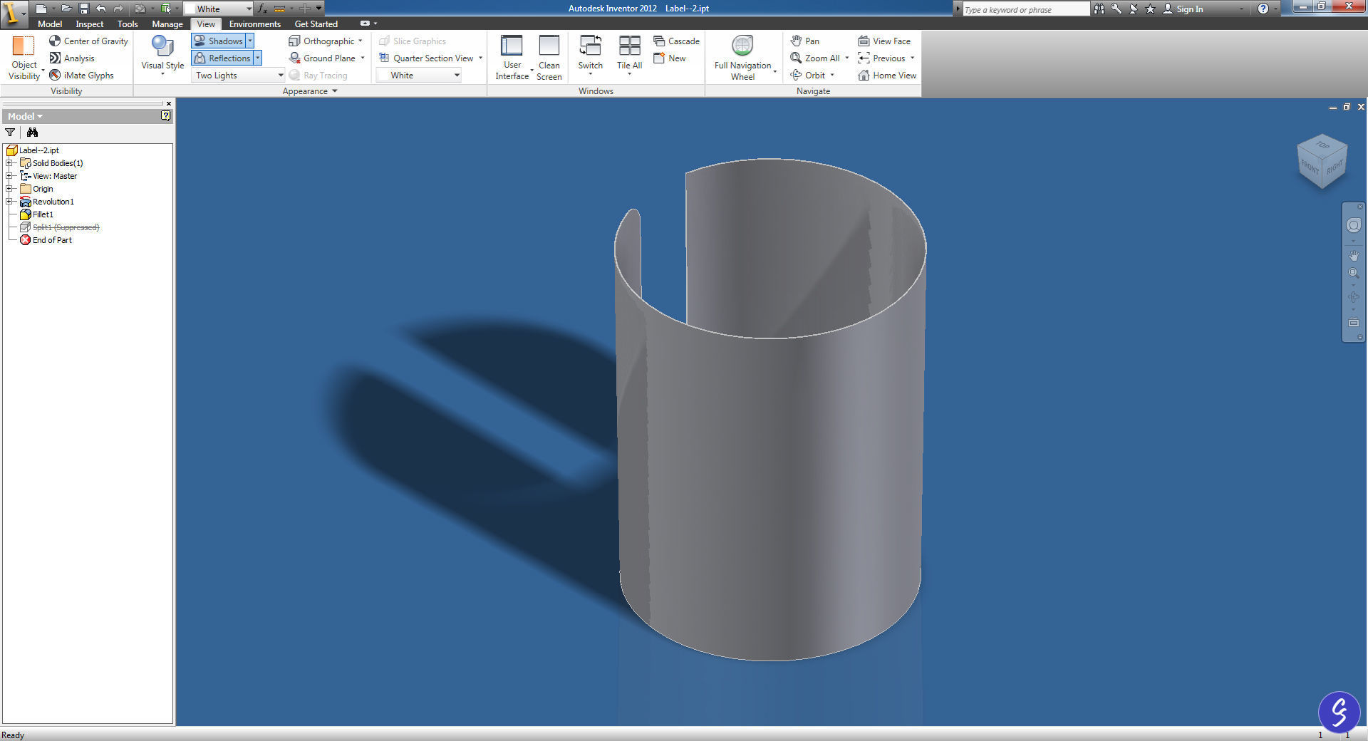 Prescription Pill Bottle with Editable Text 03 3D model_19