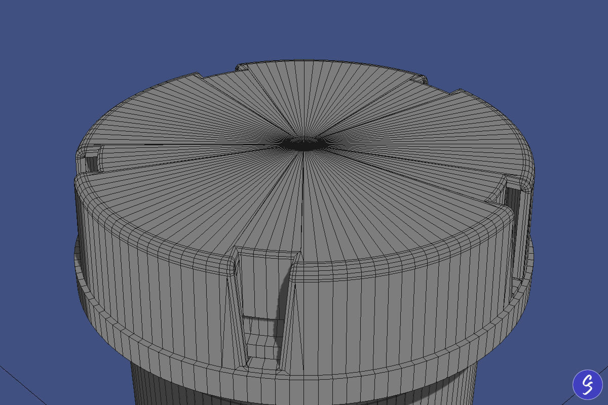 Prescription Pill Bottle with Editable Text 03 3D model_11