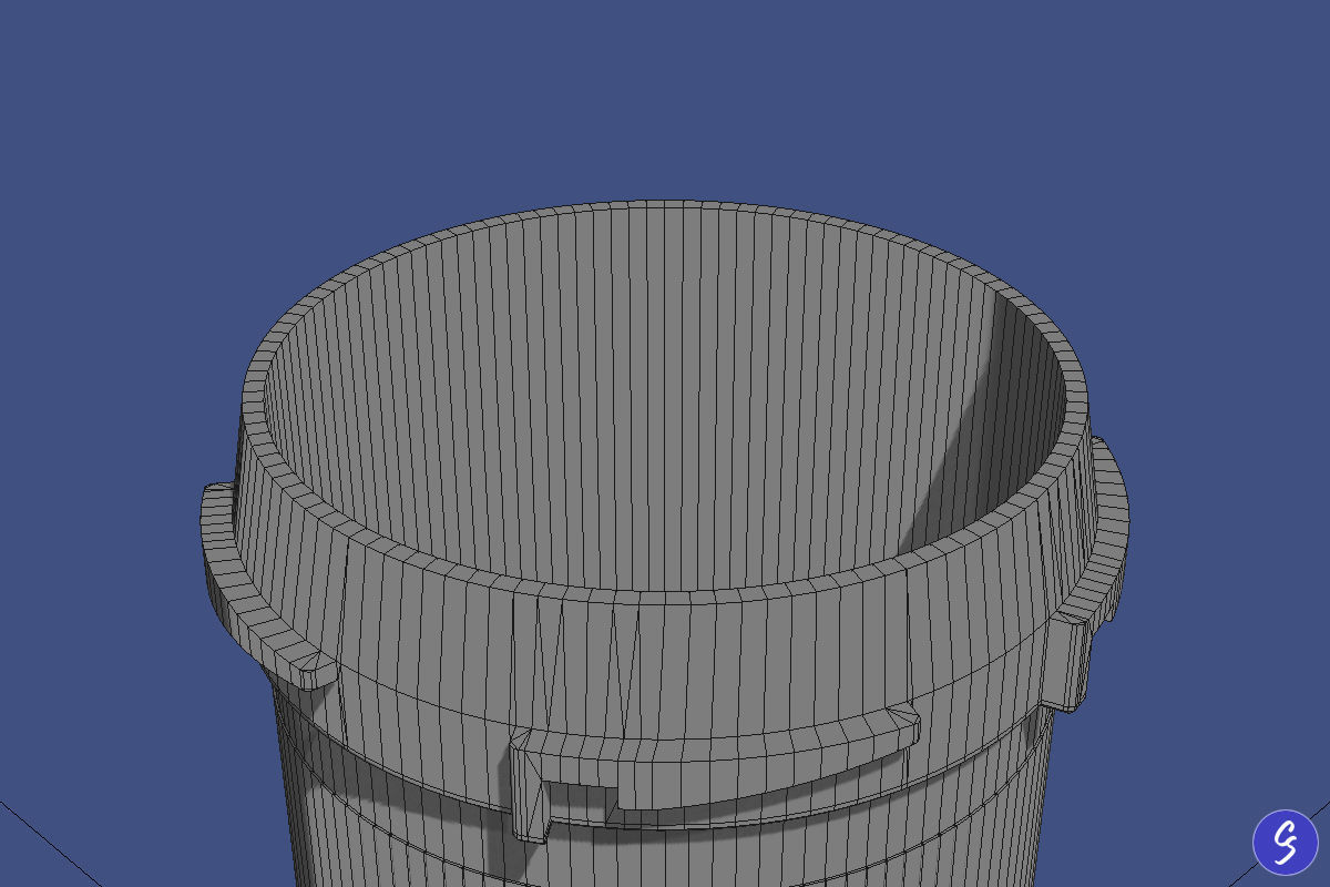 Prescription Pill Bottle with Editable Text 03 3D model_12