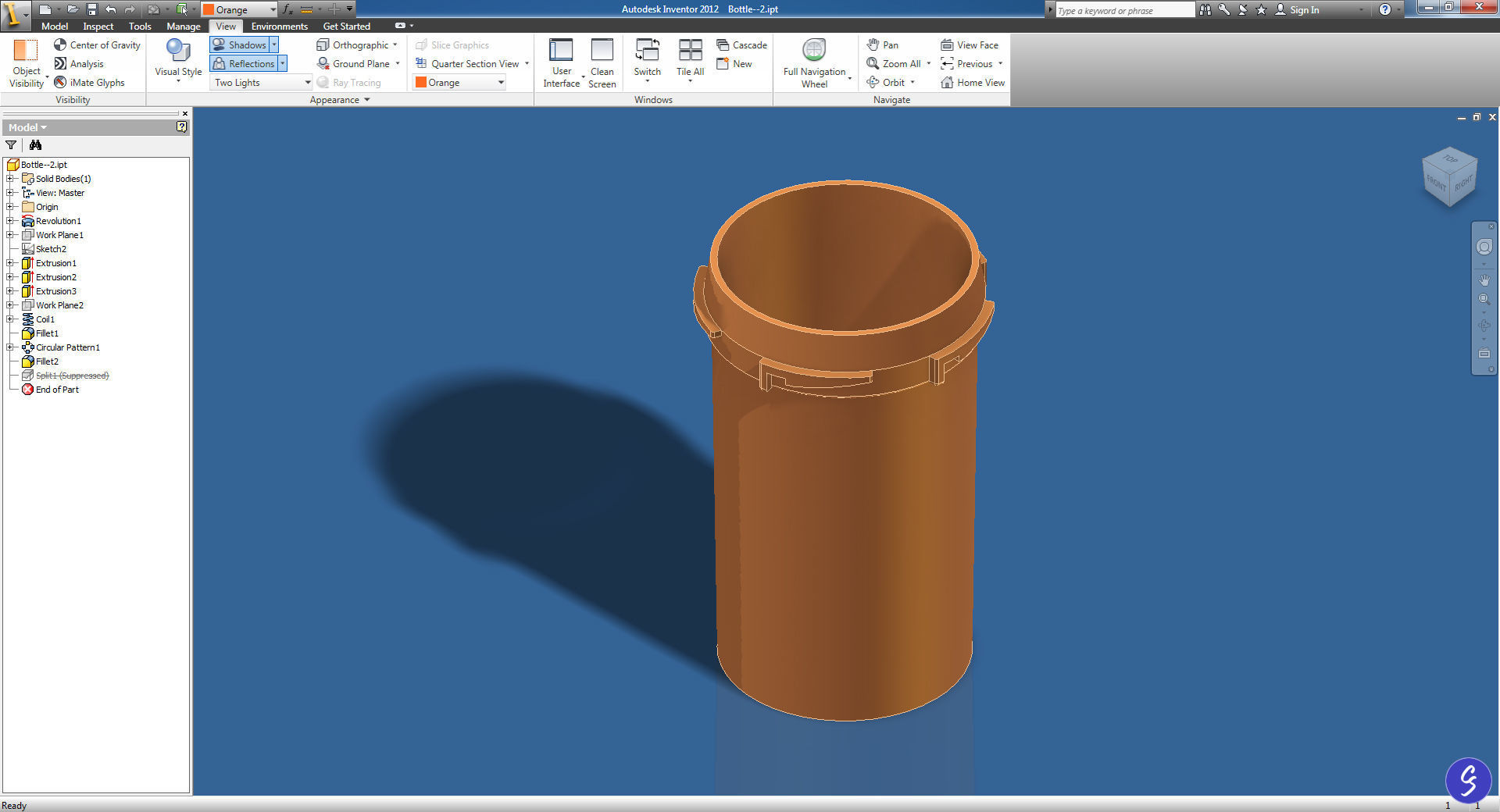 Prescription Pill Bottle with Editable Text 03 3D model_18