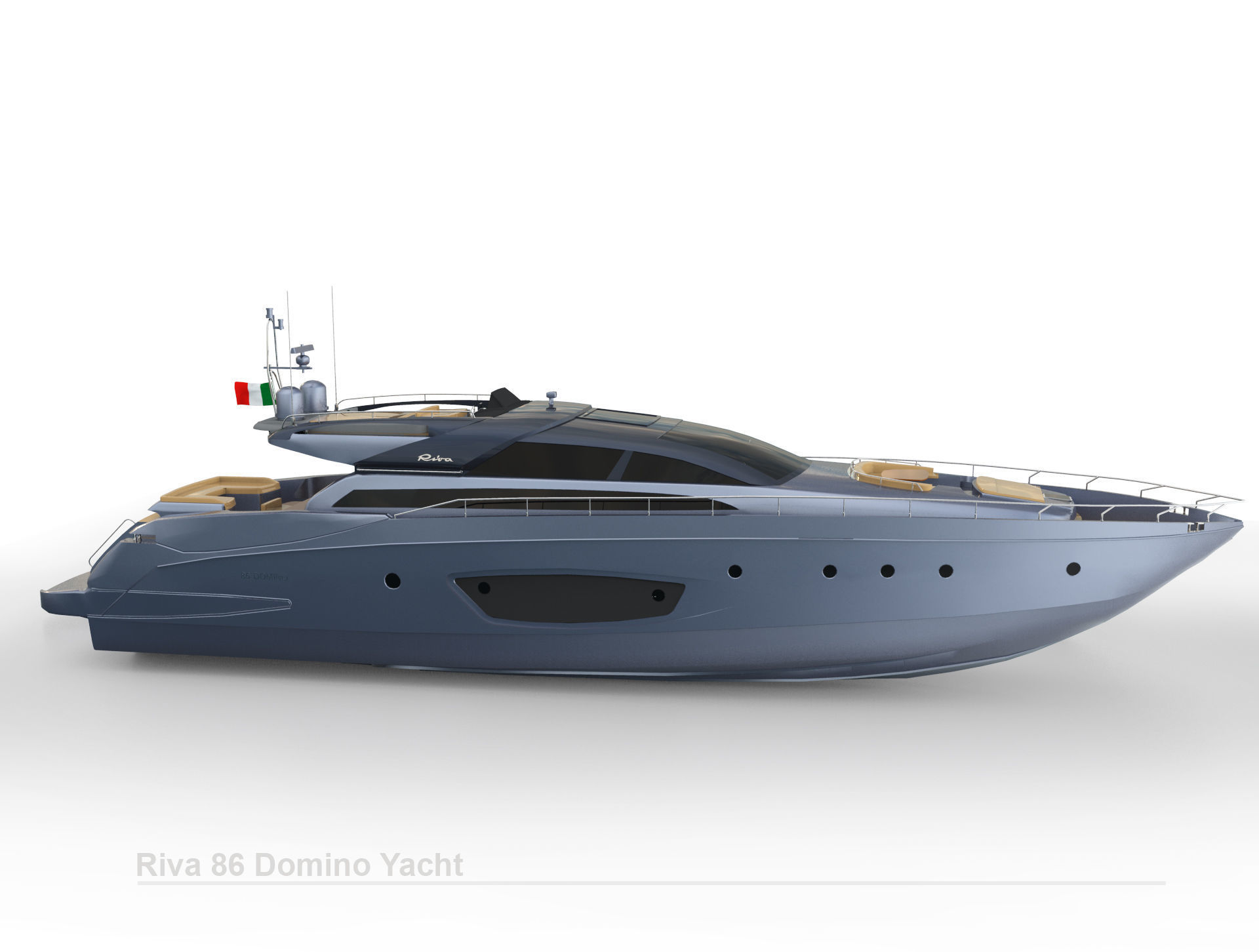 Riva 86 Domino Yacht 3D model_5