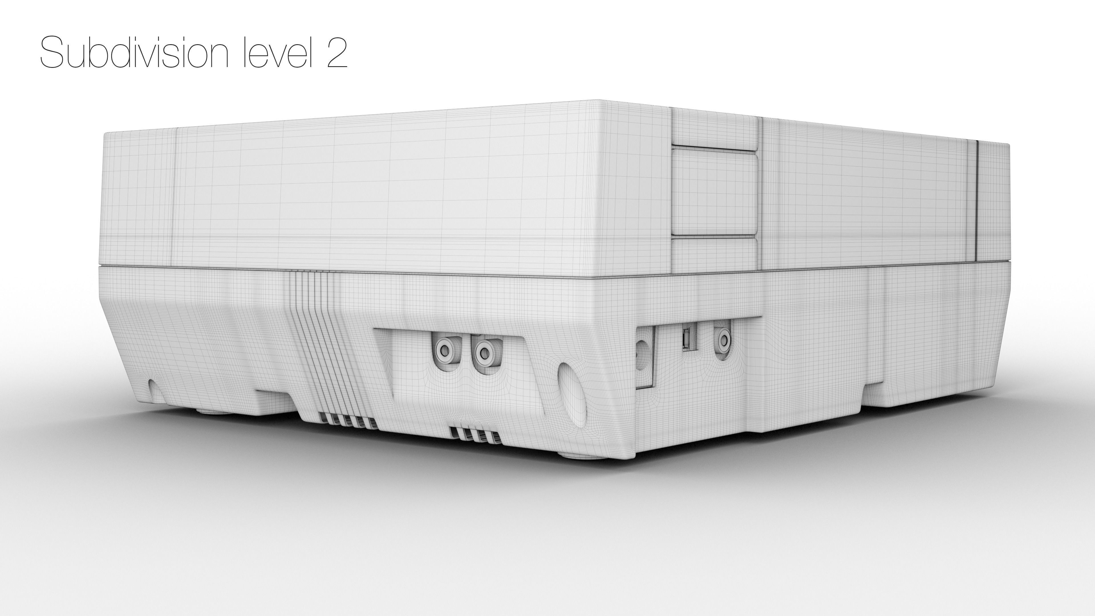 Nintendo NES 3D model_25