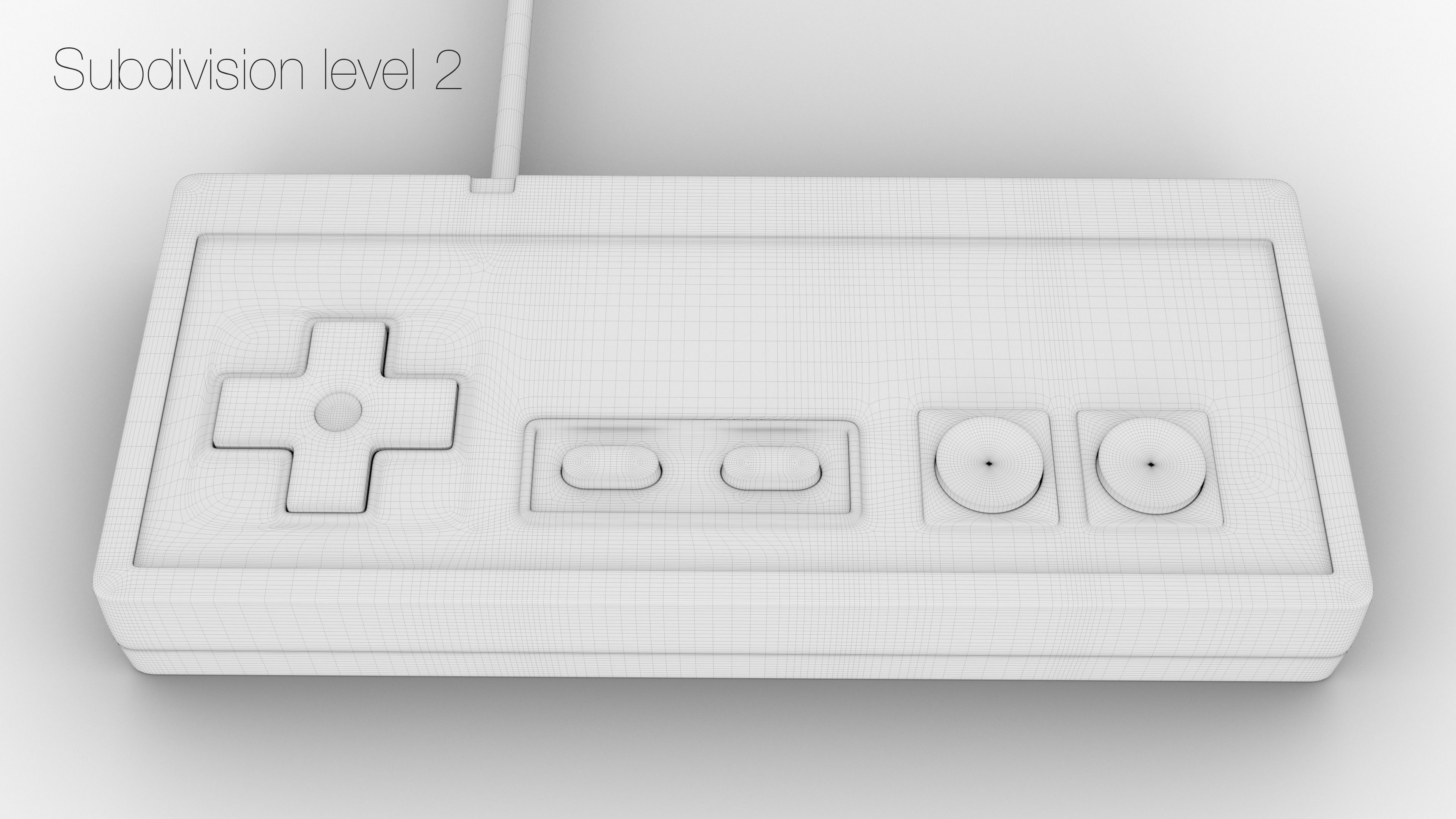 Nintendo NES 3D model_28