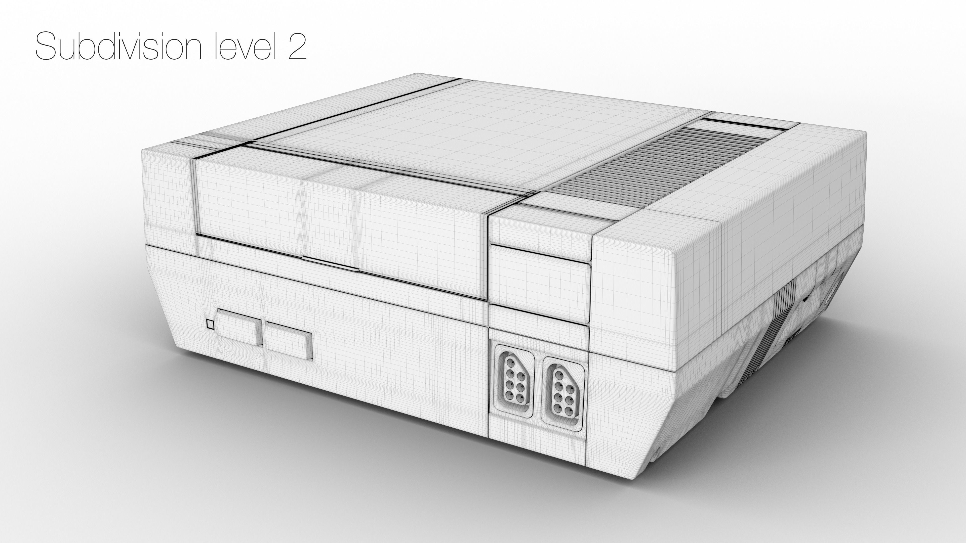 Nintendo NES 3D model_19