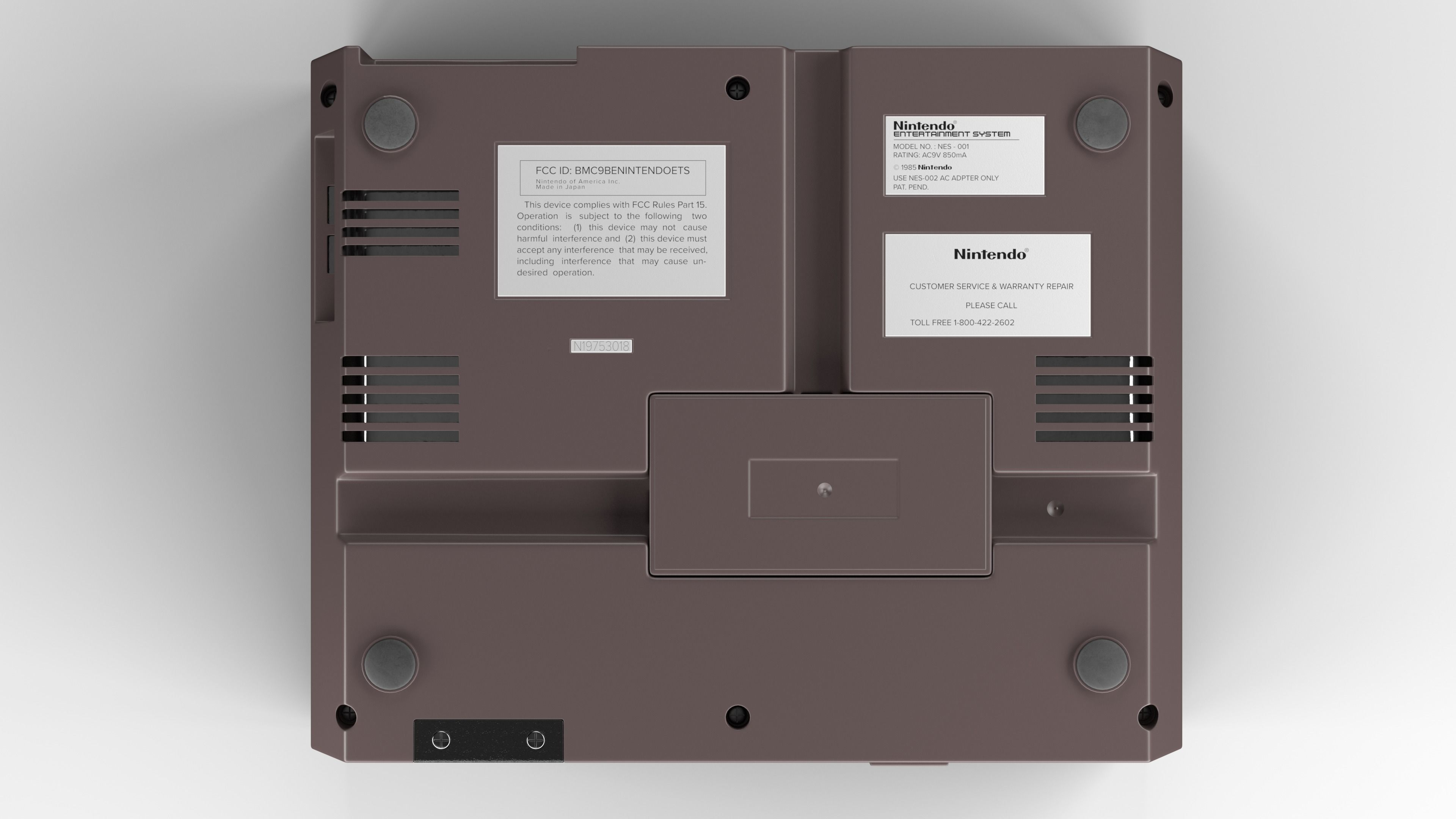 Nintendo NES 3D model_6