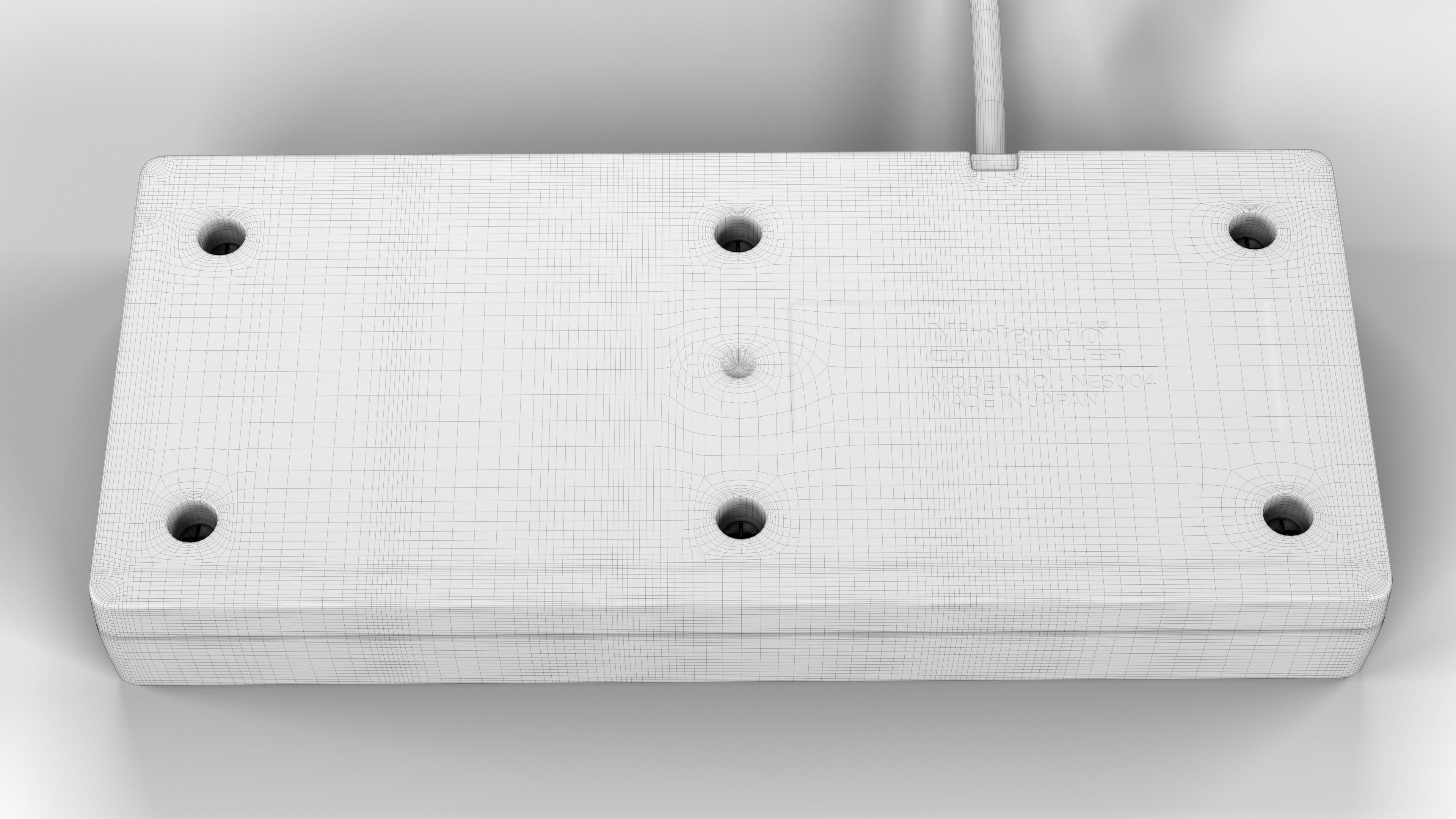 Nintendo NES 3D model_16