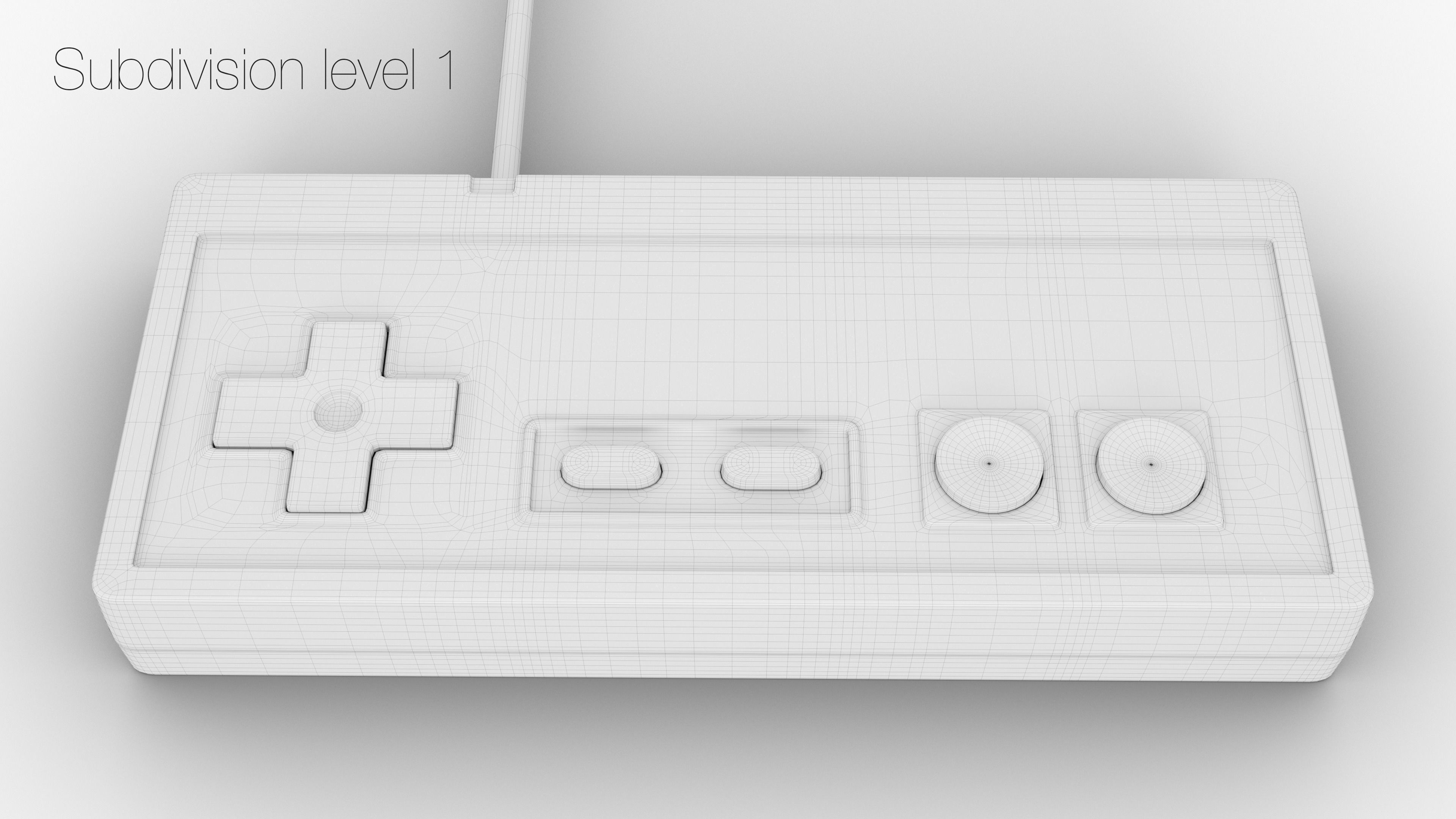 Nintendo NES 3D model_27