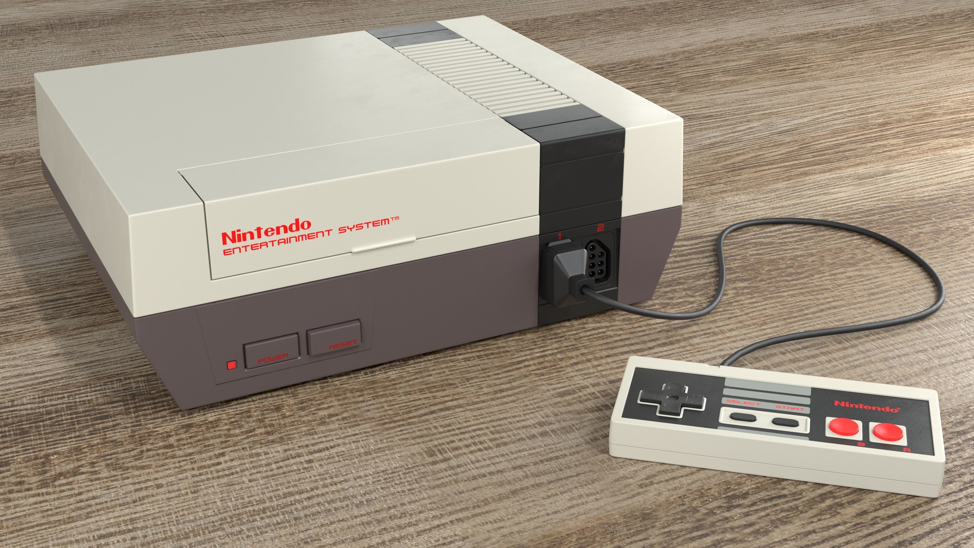 Nintendo NES 3D model_2