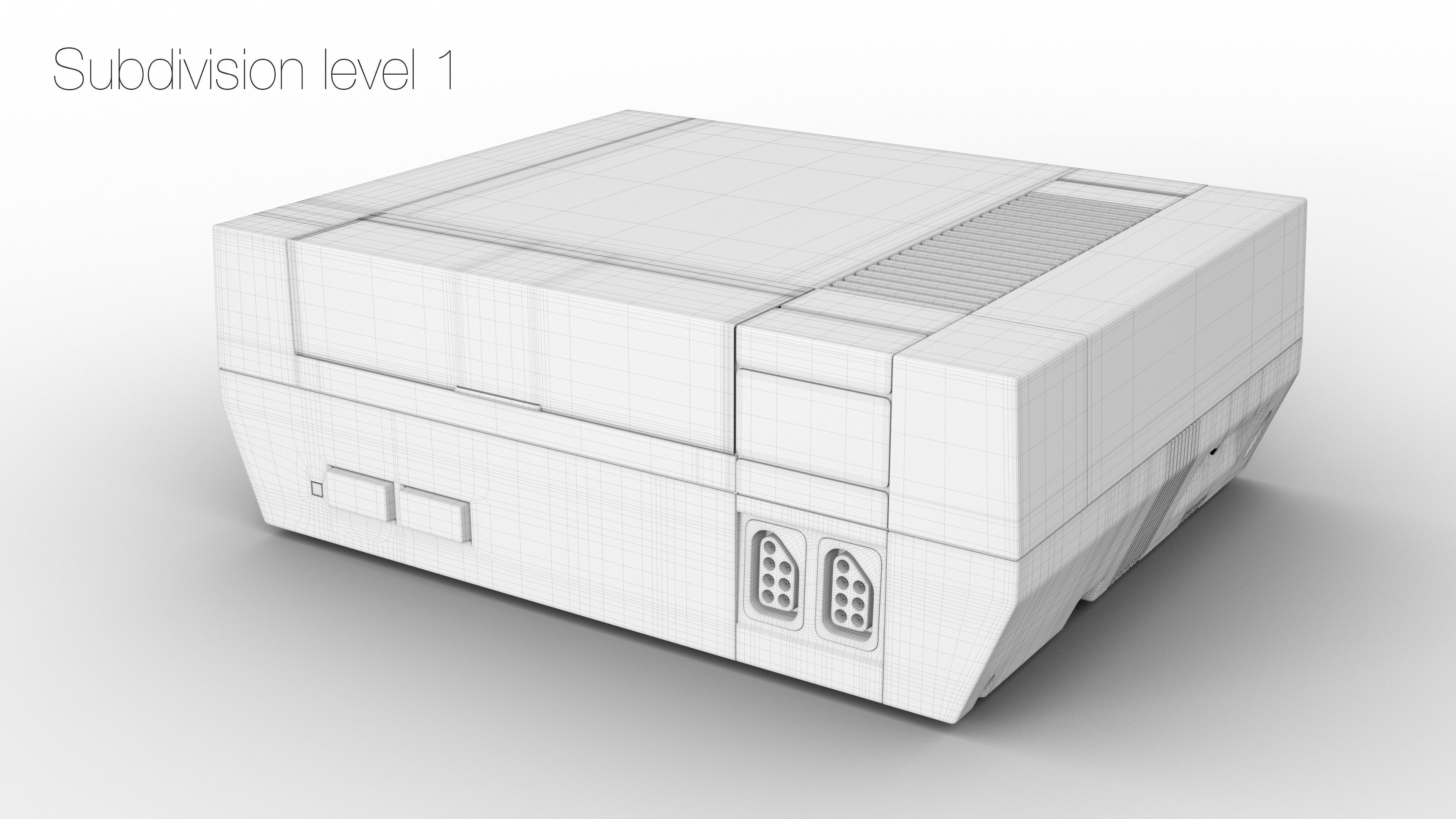 Nintendo NES 3D model_18