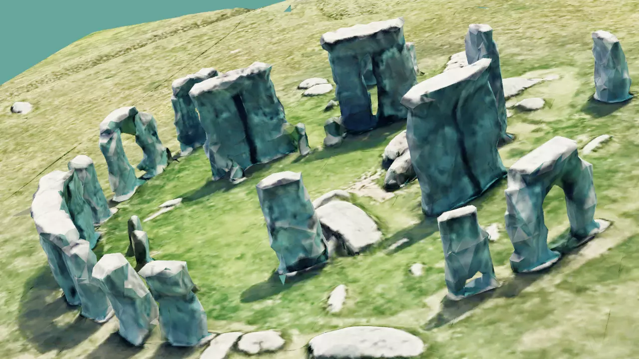 Ultra Low Poly Stonehenge Realistic Looking Game Ready Low-poly 3D model_0