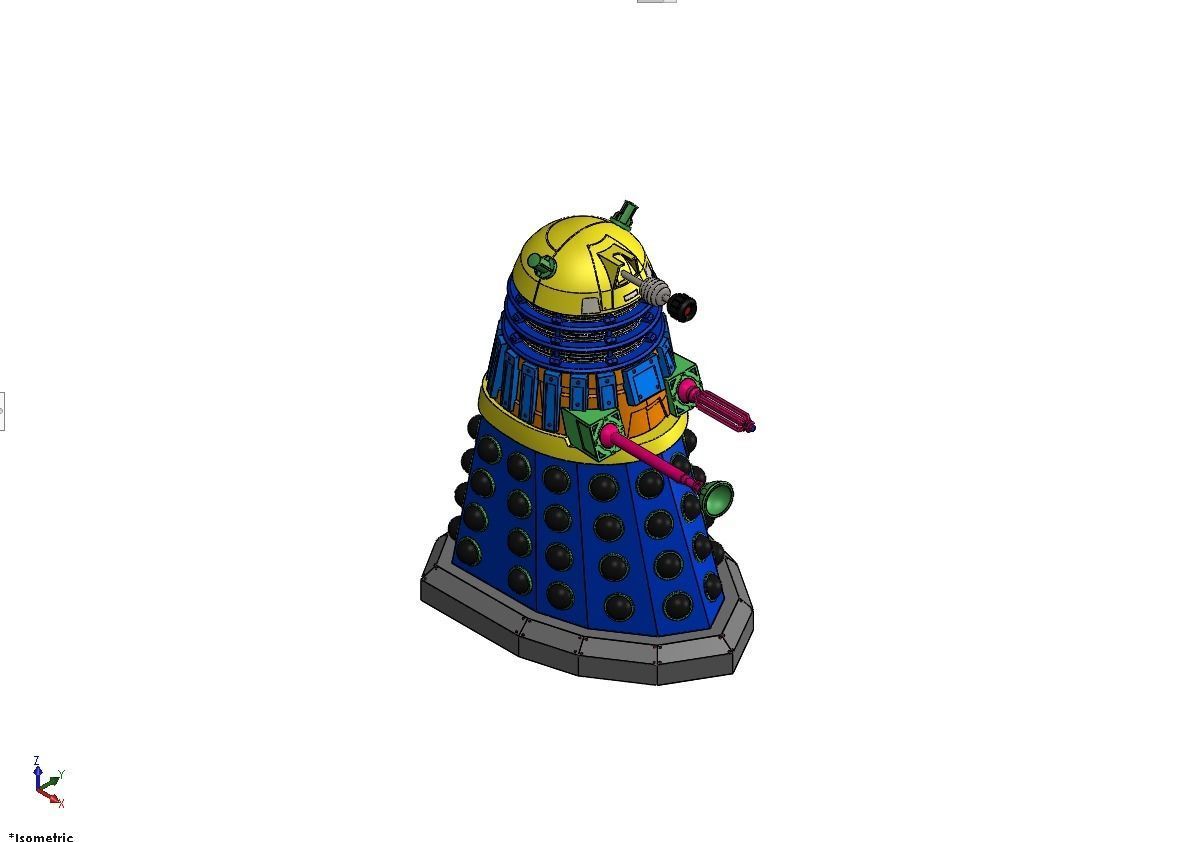 Dalek lego 3D model_2