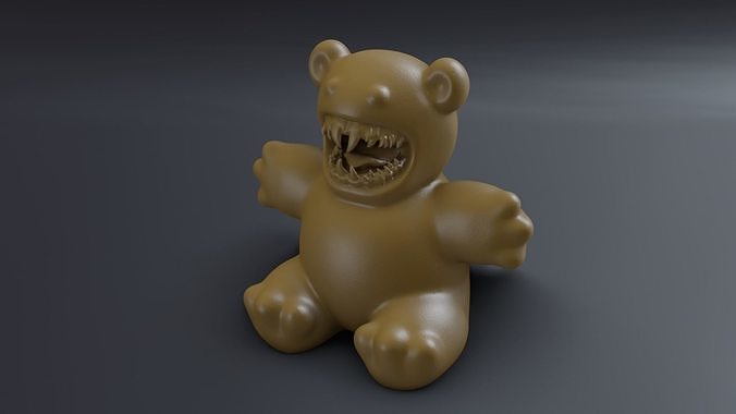 Terrorbear teddy bear 3D print model