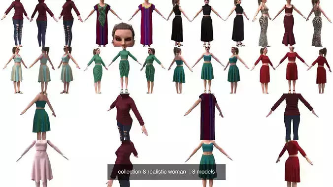 collection 8 realistic woman 