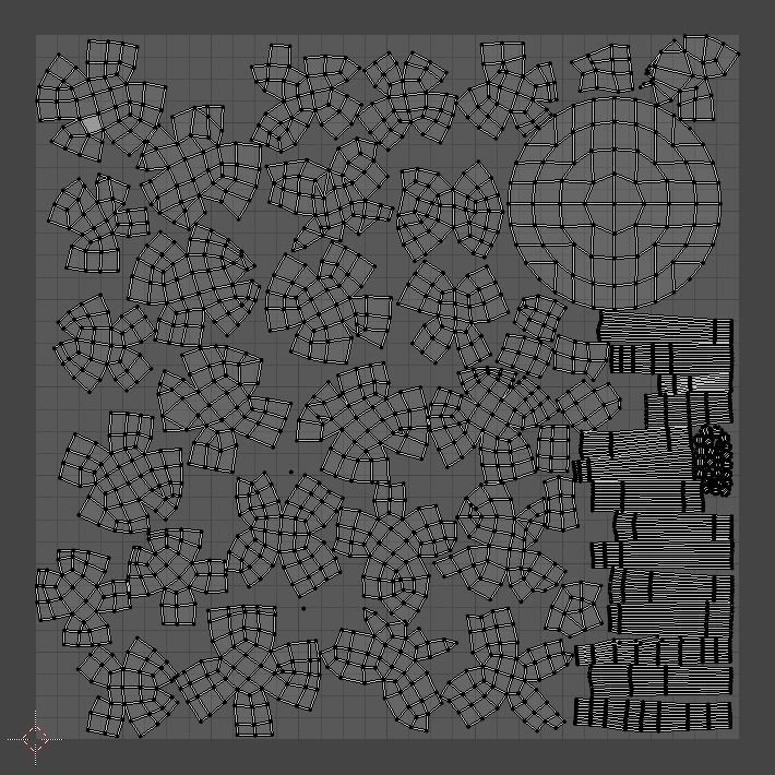 Campfire fire pit with smoke Low-poly 3D model_9