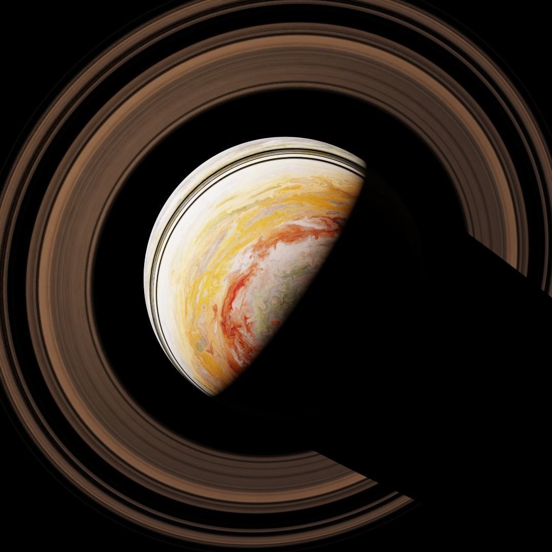 Alien planet model 6 - 16k photorealistic - cold gas giant Low-poly 3D model_2