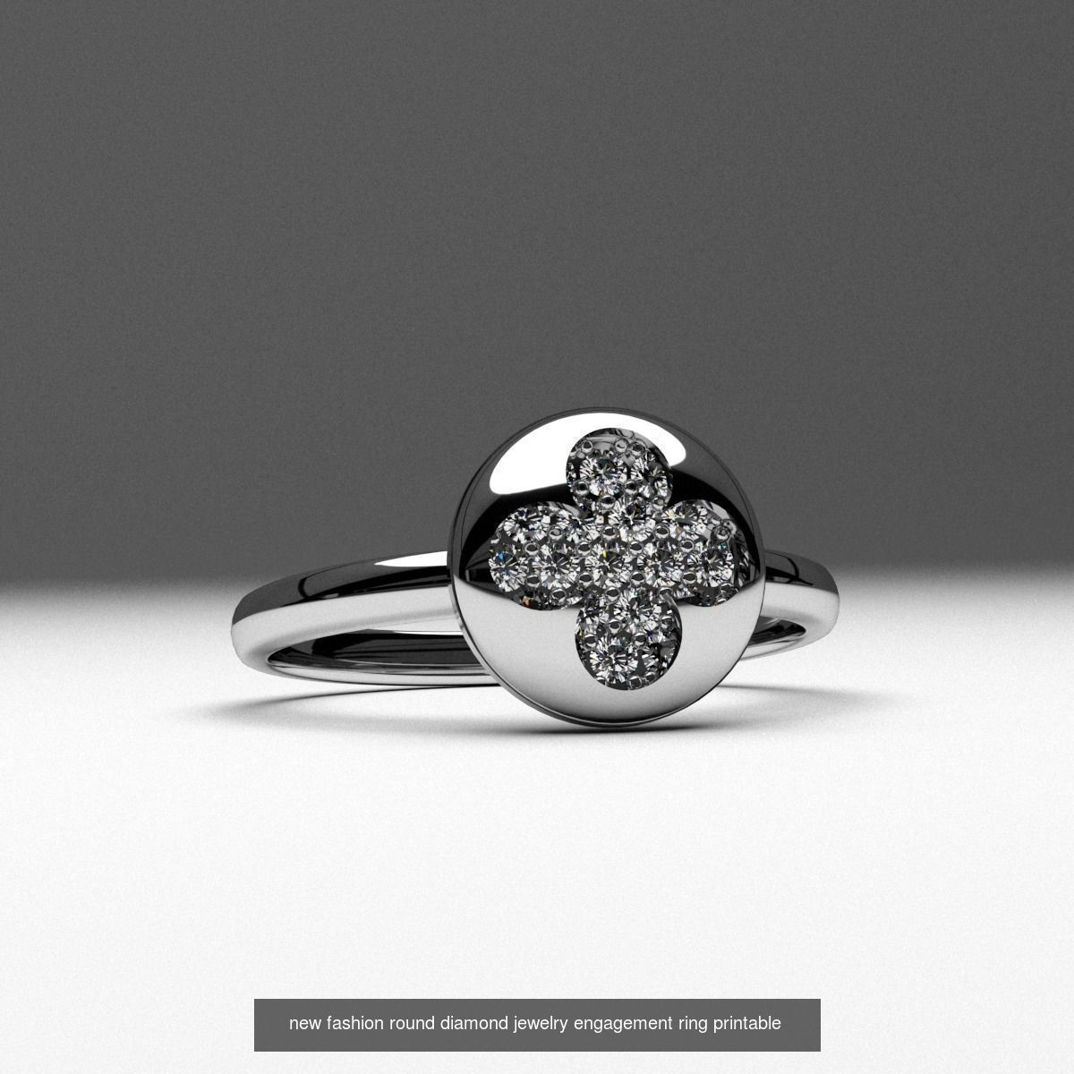 A package of fashion unique diamond rings 11 pcs 3d printable 3D Model Collection_2