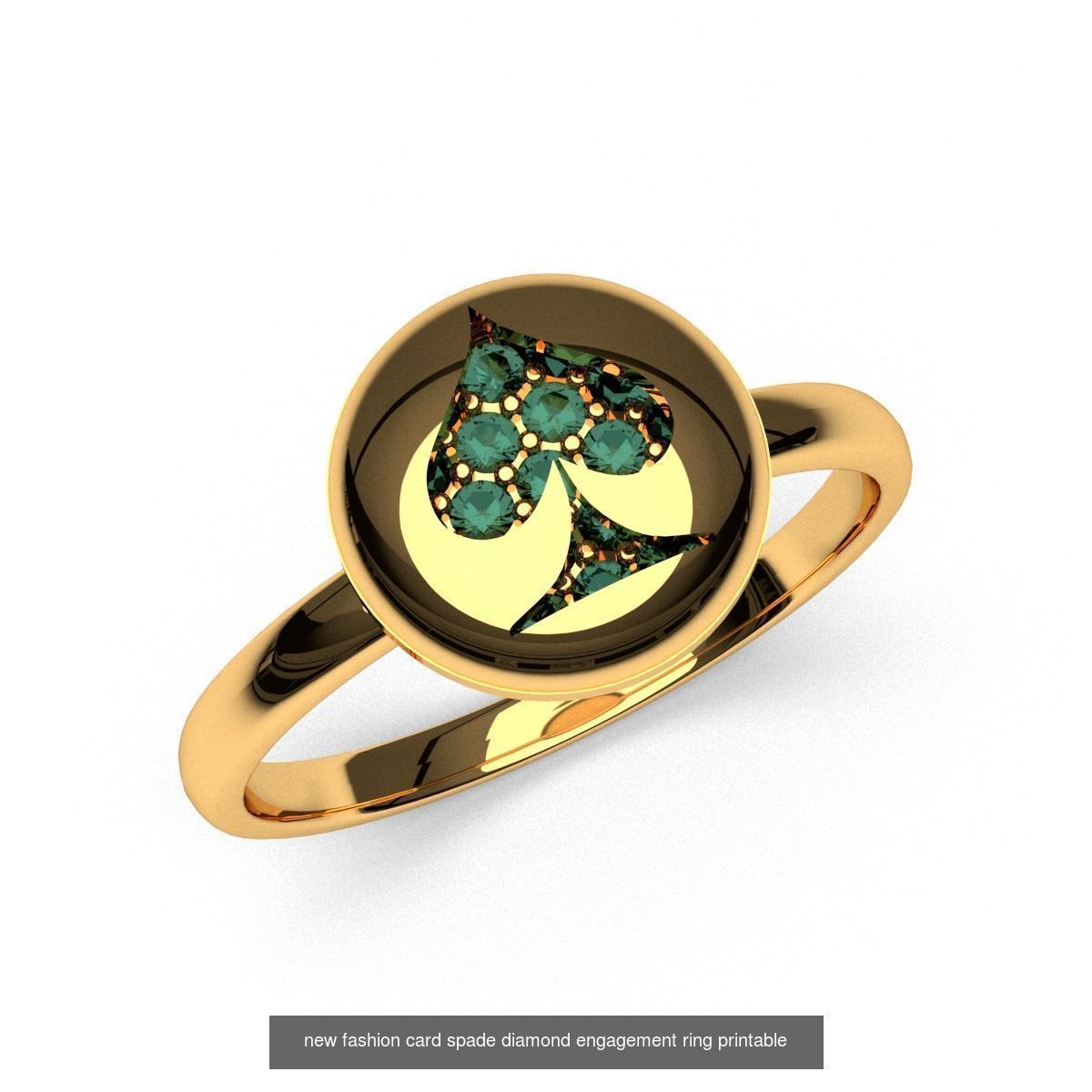 A package of fashion unique diamond rings 11 pcs 3d printable 3D Model Collection_6