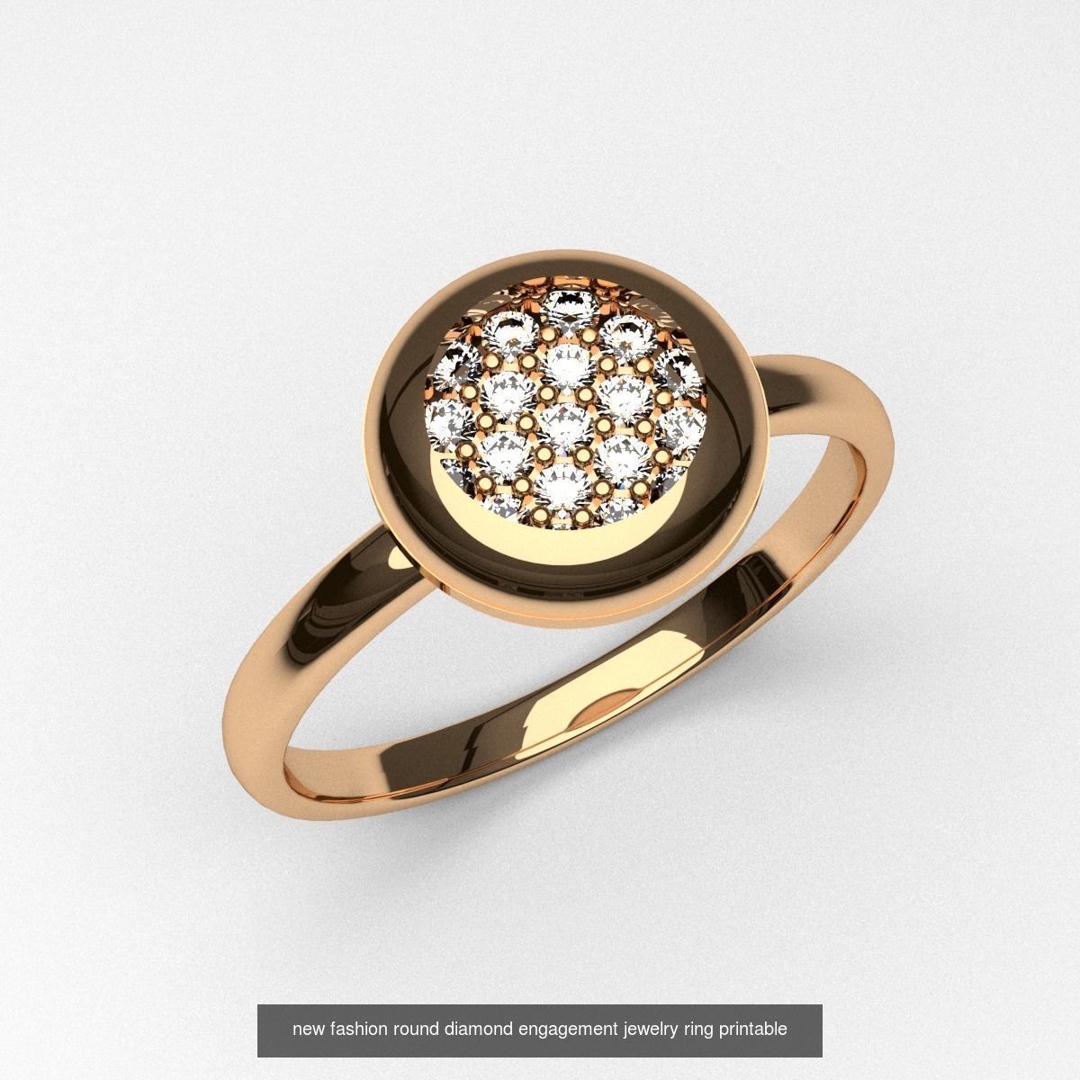 A package of fashion unique diamond rings 11 pcs 3d printable 3D Model Collection_1