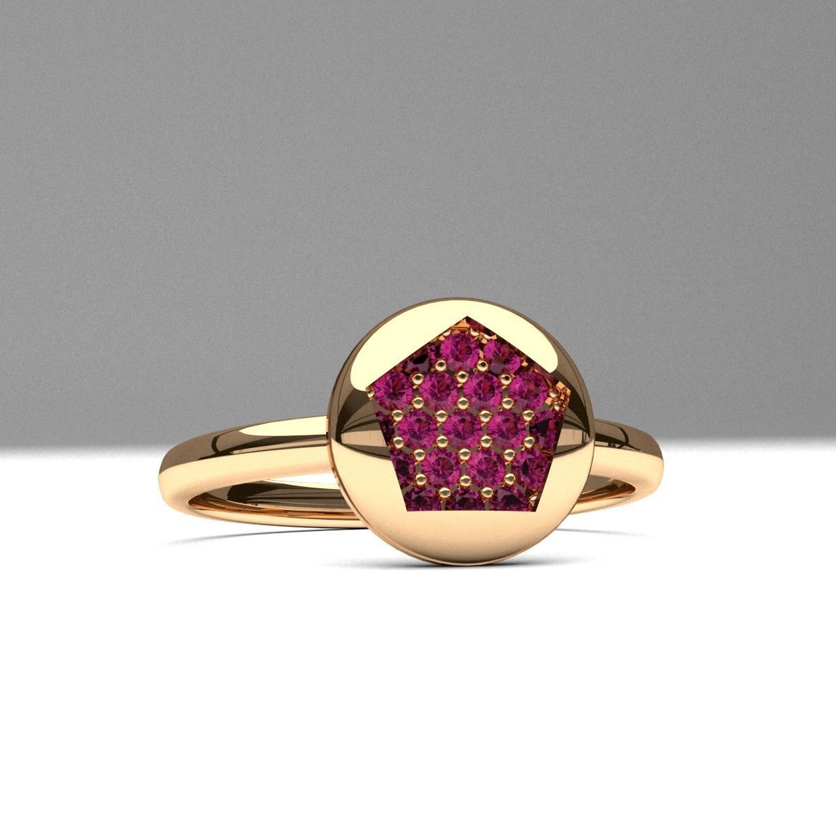 A package of fashion unique diamond rings 11 pcs 3d printable 3D Model Collection_11