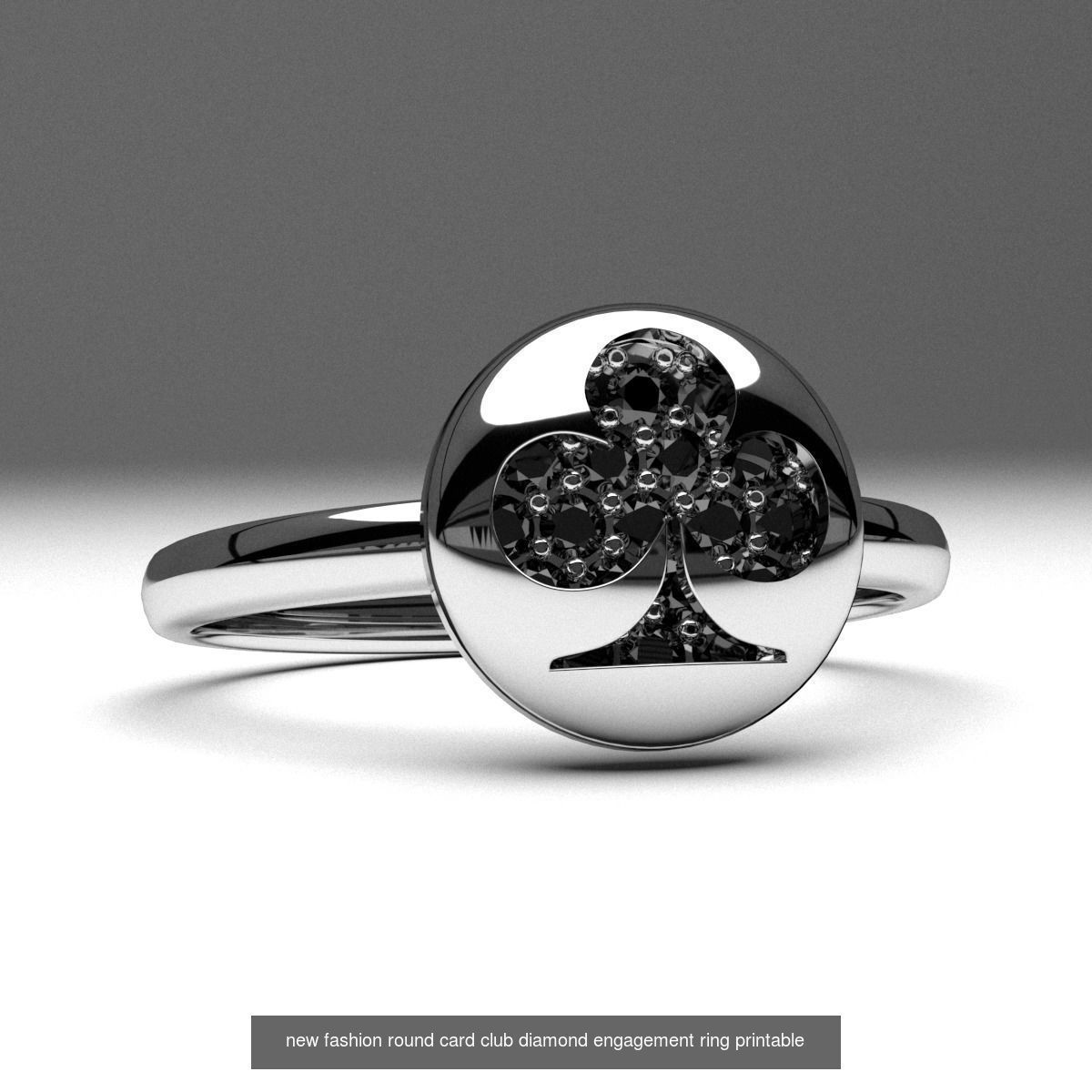 A package of fashion unique diamond rings 11 pcs 3d printable 3D Model Collection_8