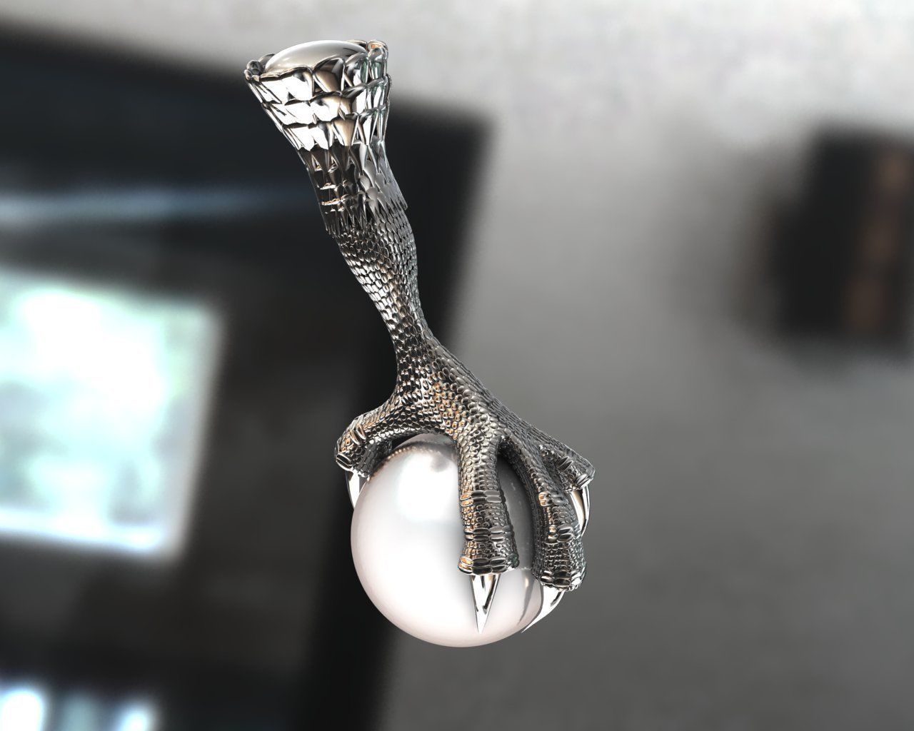 Eagle claw 3D print model_7